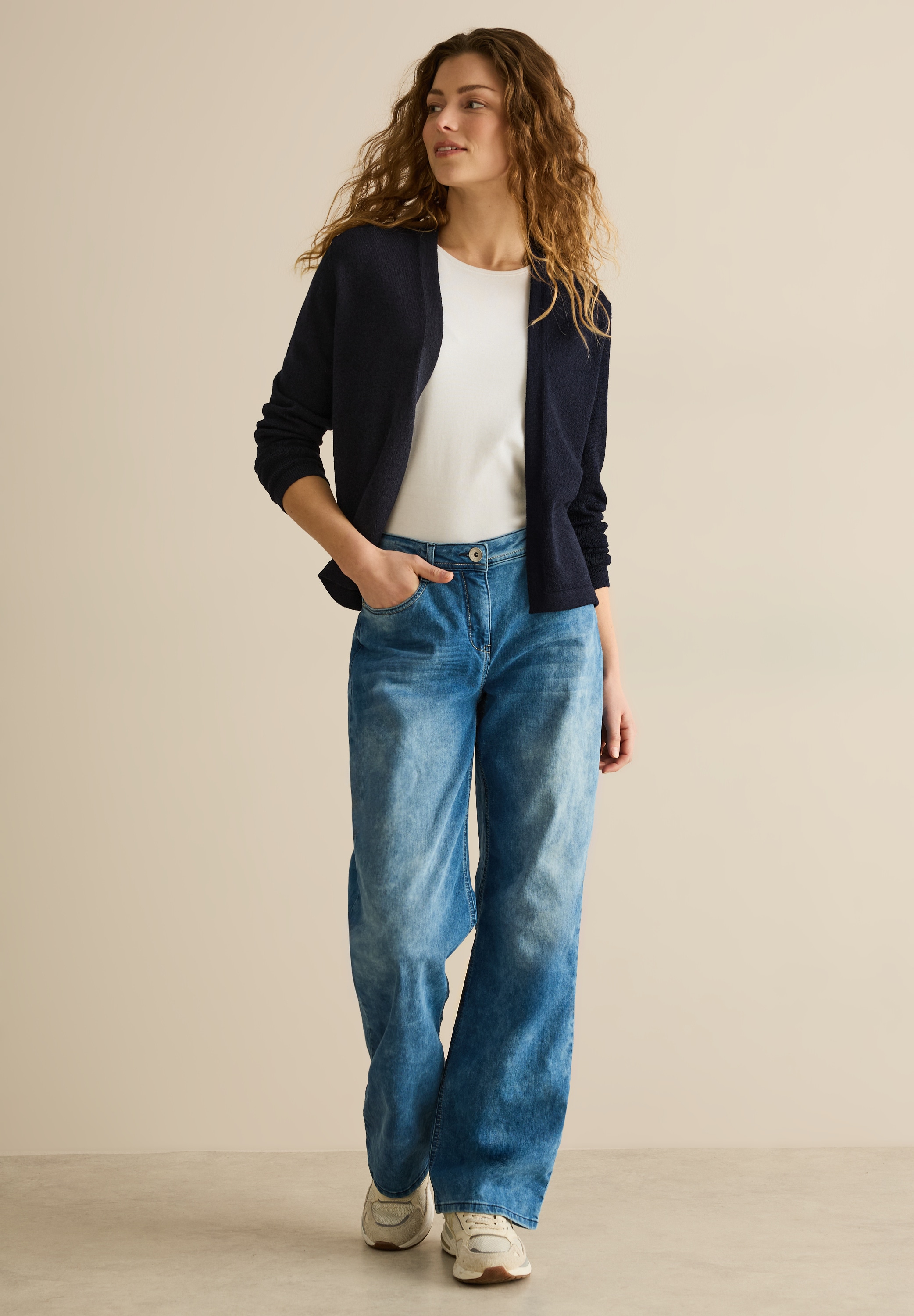 Cecil Cardigan, aus softem Materialmix