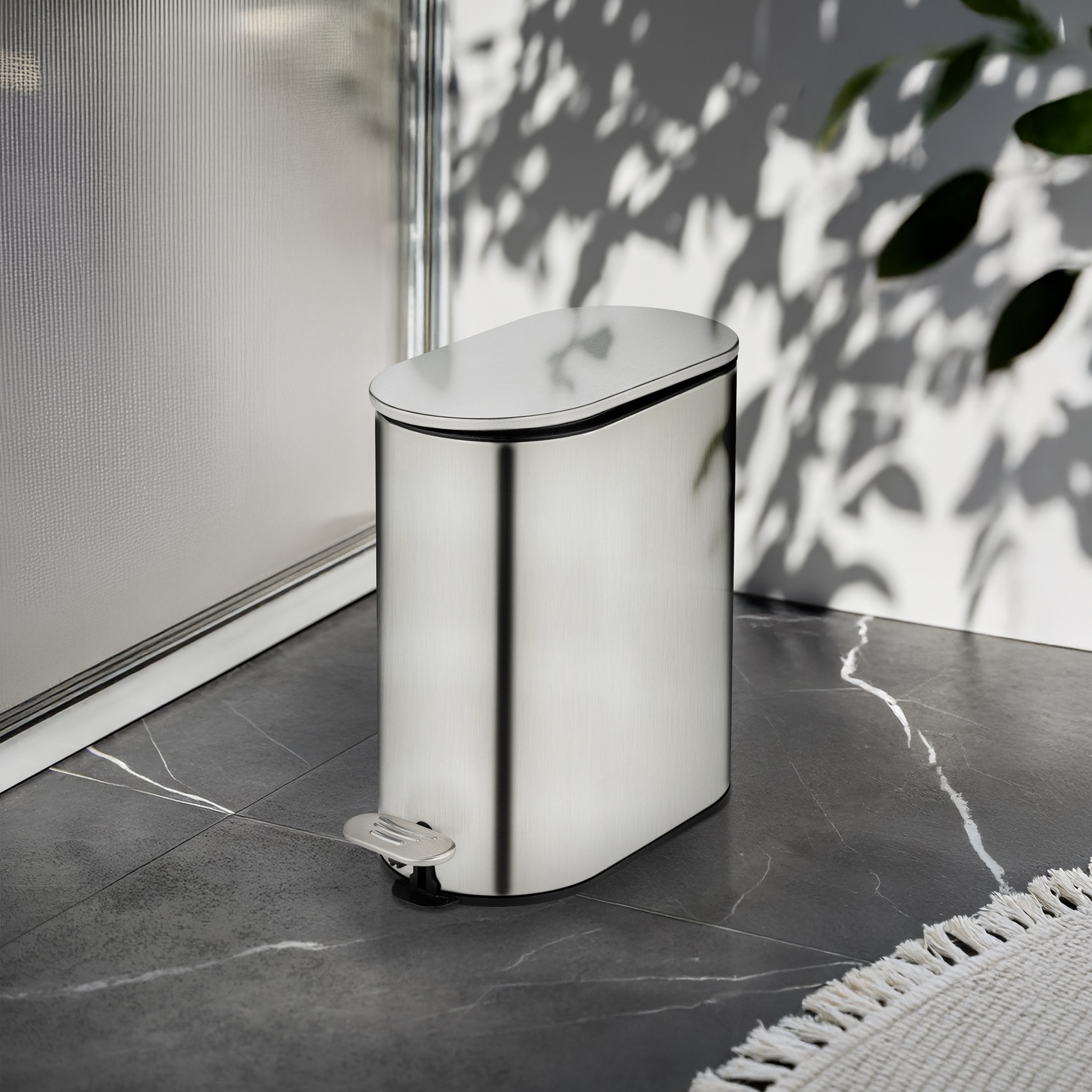 WENKO Kosmetikeimer "Collungo" 1 Behälter mit Easy-Close-Mechanik fürs Bad, günstig online kaufen