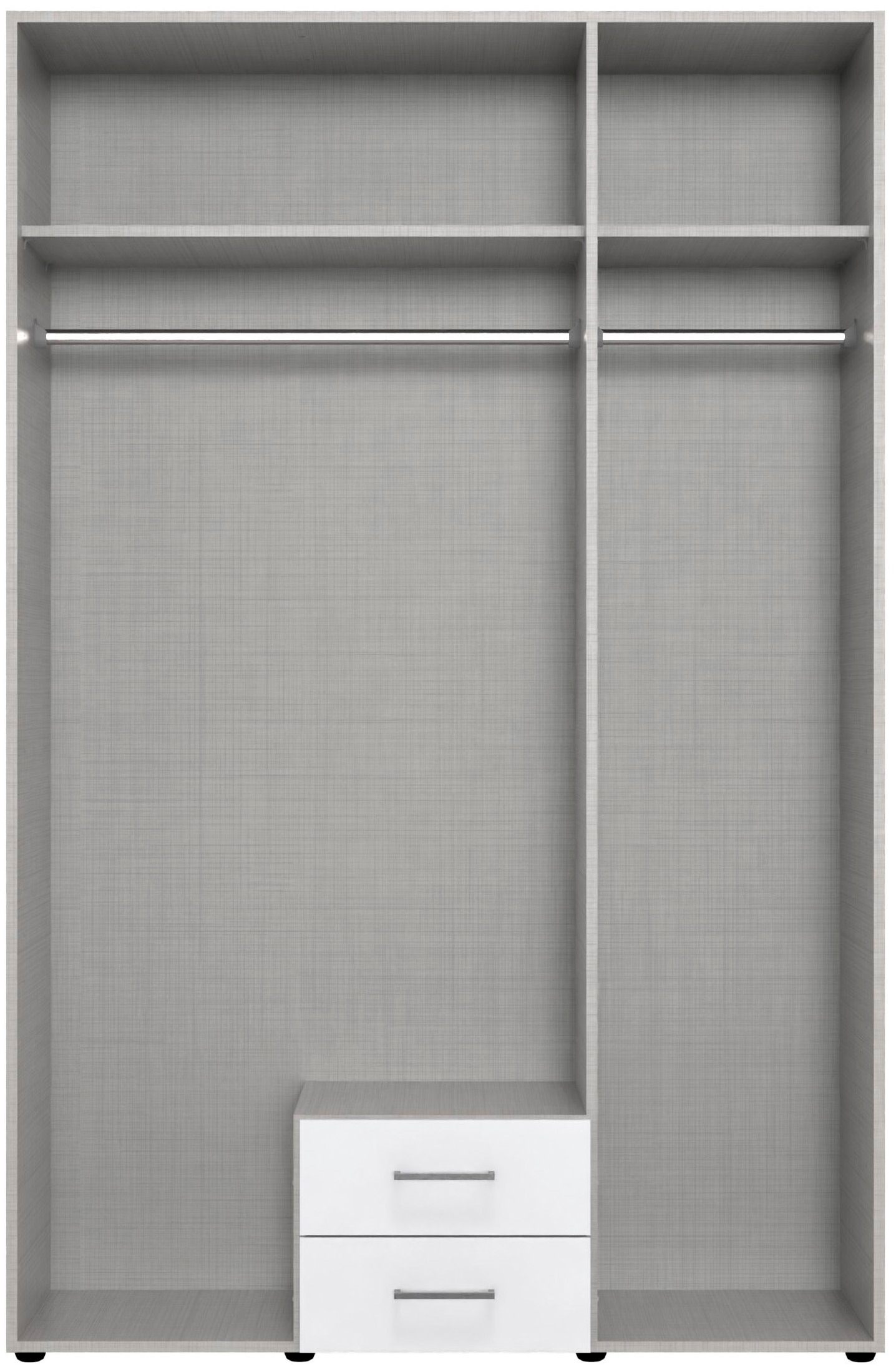 Wimex Kleiderschrank »Mugano, in vielen Breiten, 208 oder 236cm hoch, Made in Germany«, (mit langen oder kurzen Griffen aus Metall), wahlweise mit oder ohne Spiegel, mit Schubladen