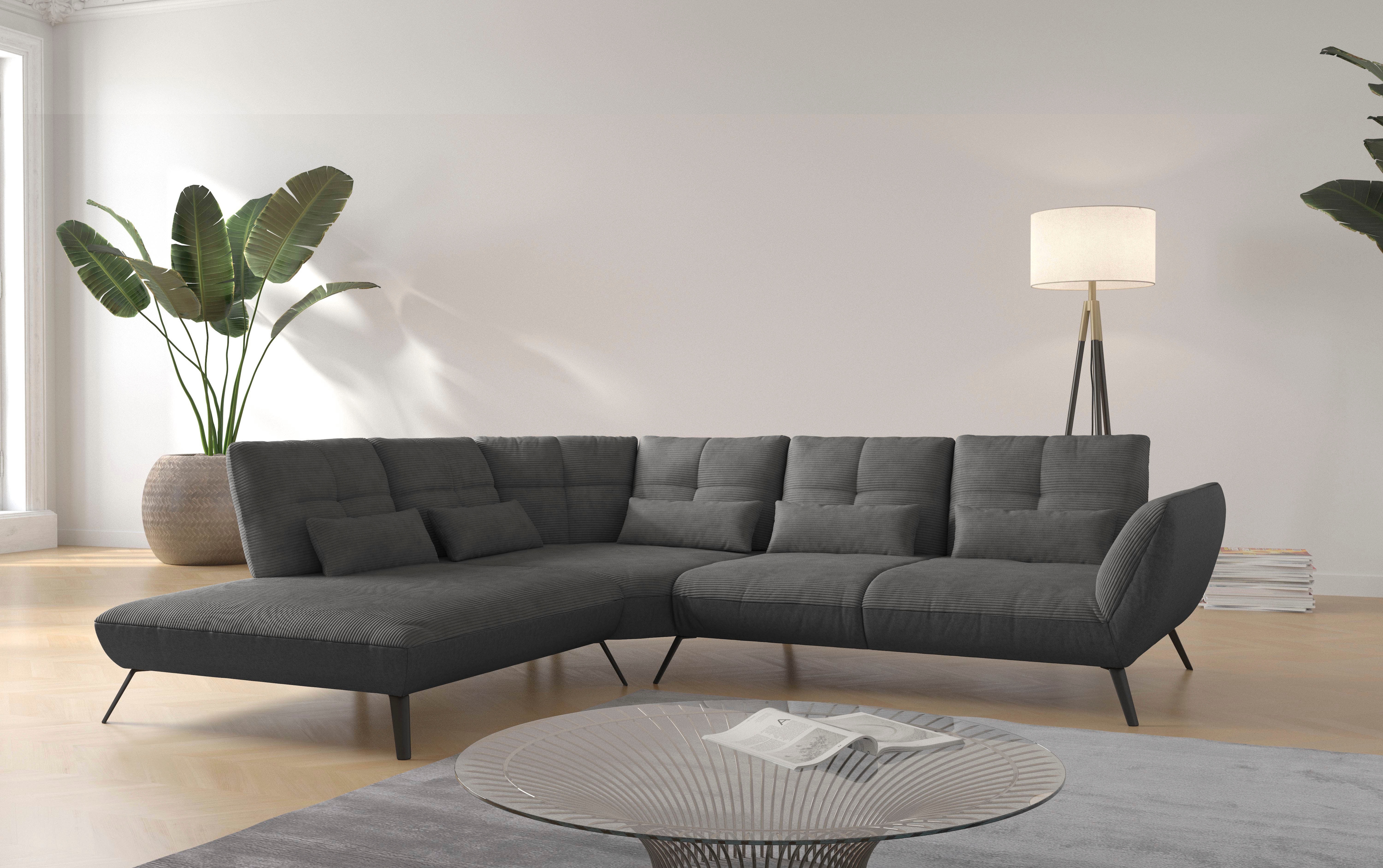 OTTO home Ecksofa "Mikado L-Form" inkl. Sitztiefenverstellung und Armteilverstellung