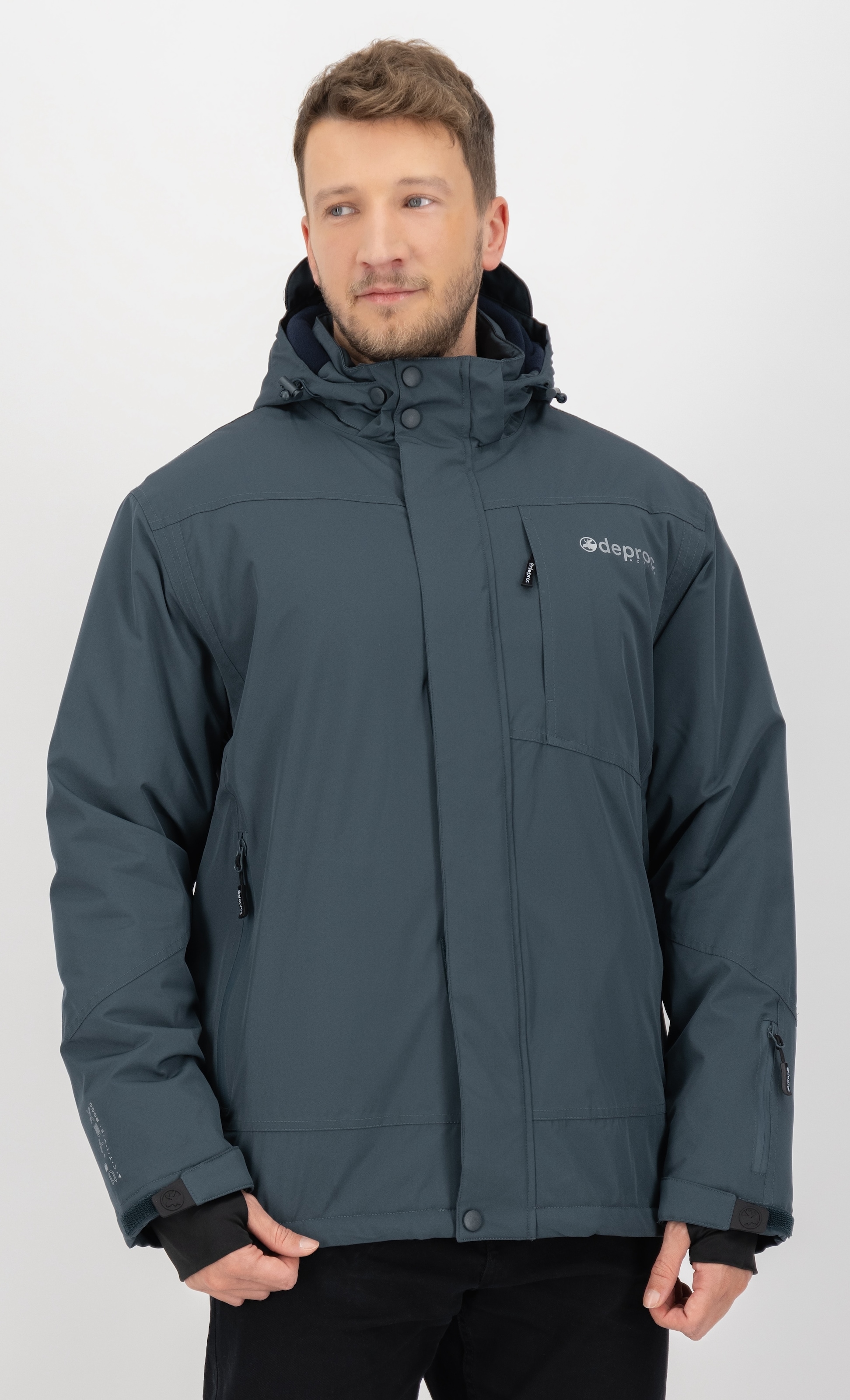 DEPROC Active Winterjacke "MONTREAL MEN" mit Kapuze auch in Großen Größen erhältlich