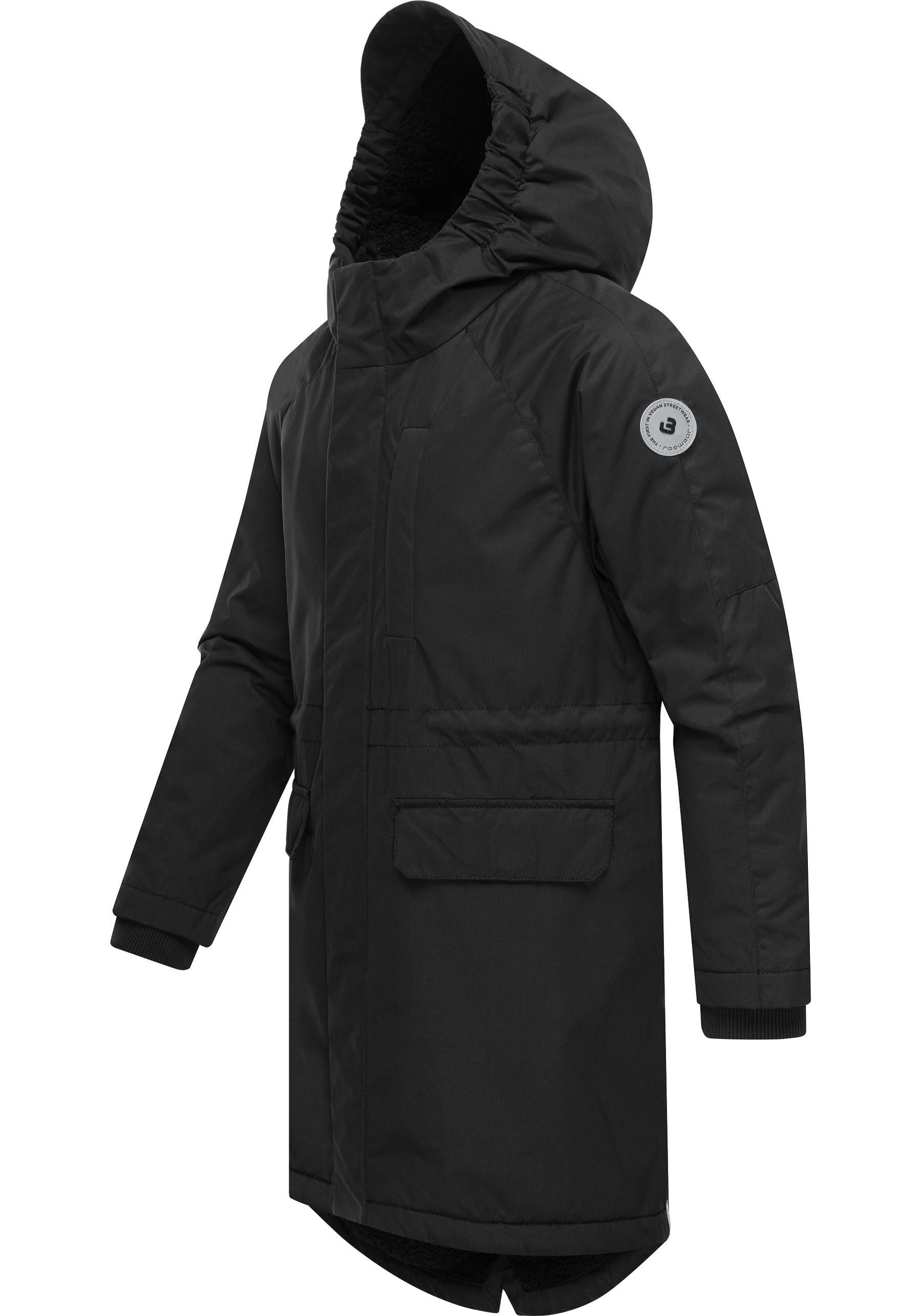 Ragwear Winterjacke »Uniparka B«, mit Kapuze, Jacke mit flauschig warmem Teddyfell-Innenfutter