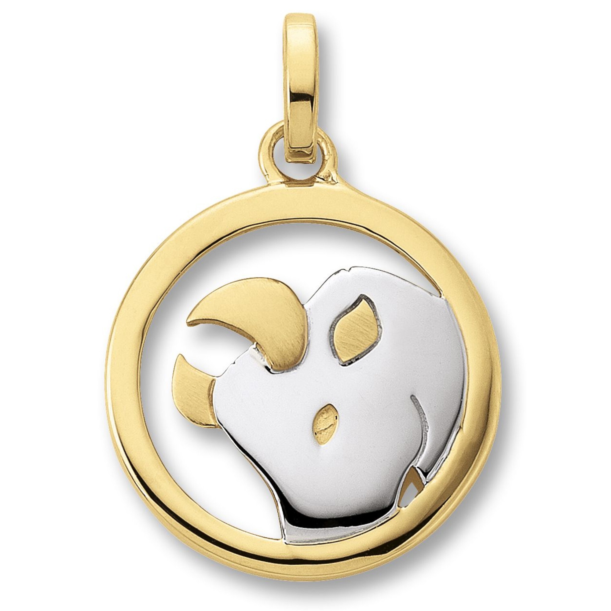 Sternzeichenanhänger ONE ELEMENT "Sternzeichen Anhänger aus 333 Gelbgold", gold, Schmuckanhänger, Damen, Stier, Steinbock, Gelbgold 333 Gold, Gelbgold 333, Gold, Symbol mit Herz – ein feines Geschenk für viele Anlässe