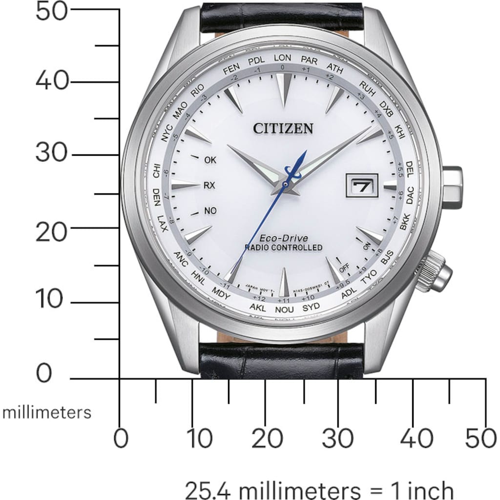 Citizen Funkuhr »CB0270-10A«, Armbanduhr, Herrenuhr, Solar