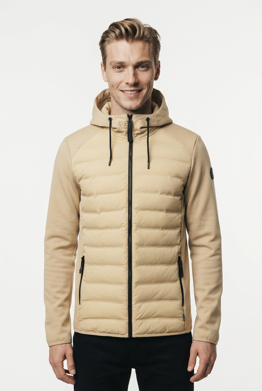Icepeak Strickjacke "H SOFTSHELLJACKE ARZBERG" mit fester Kapuze, aus Polyester, Viskose und Elasthan