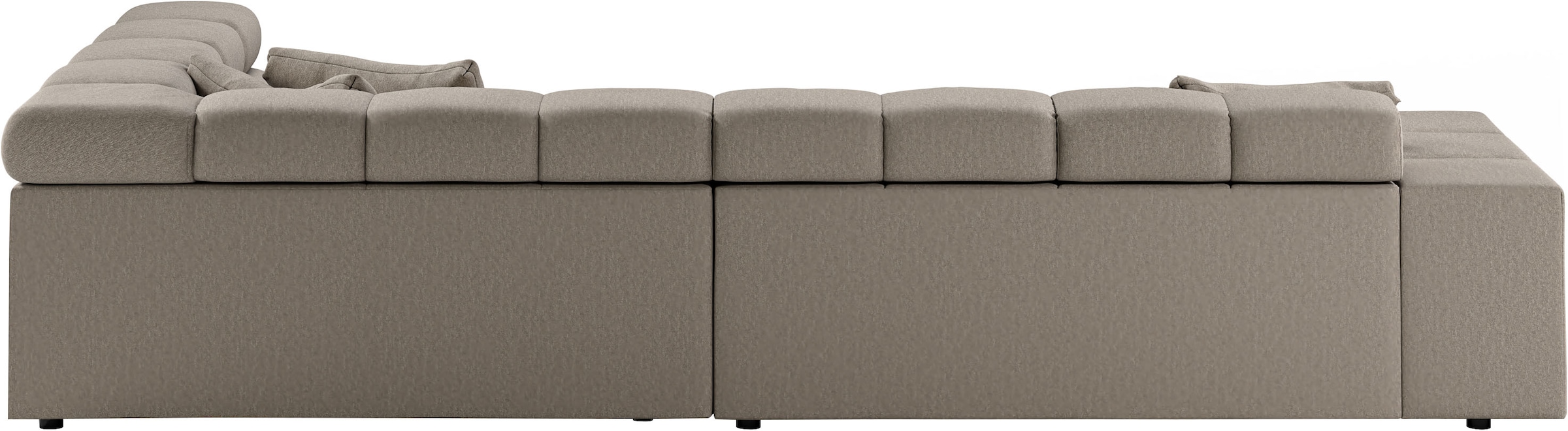 INOSIGN Ecksofa »Ancona incl. Kopfteilverstellung, Breite 319cm, L-Form«, wahlweise motorische Sitztiefenverstellung, auch in Cord + Easy Care
