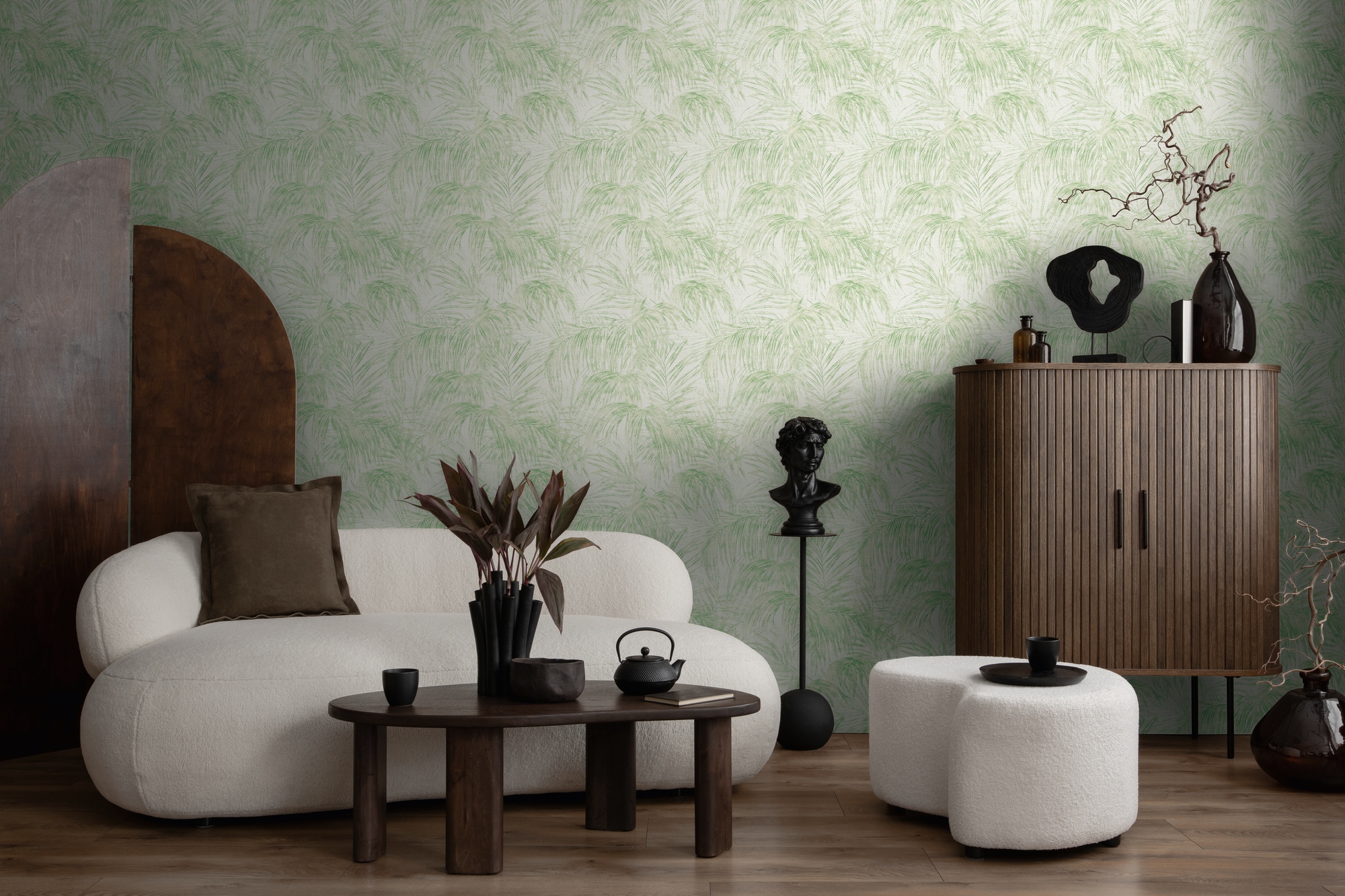 living walls Vliestapete »Michalsky 6 florale Tapete Mustertapete Blätter Blattmuster«, matt, Vliestapete Blatt-Motiv für Schlafzimmer Küche Wohnzimmer Floral Flur