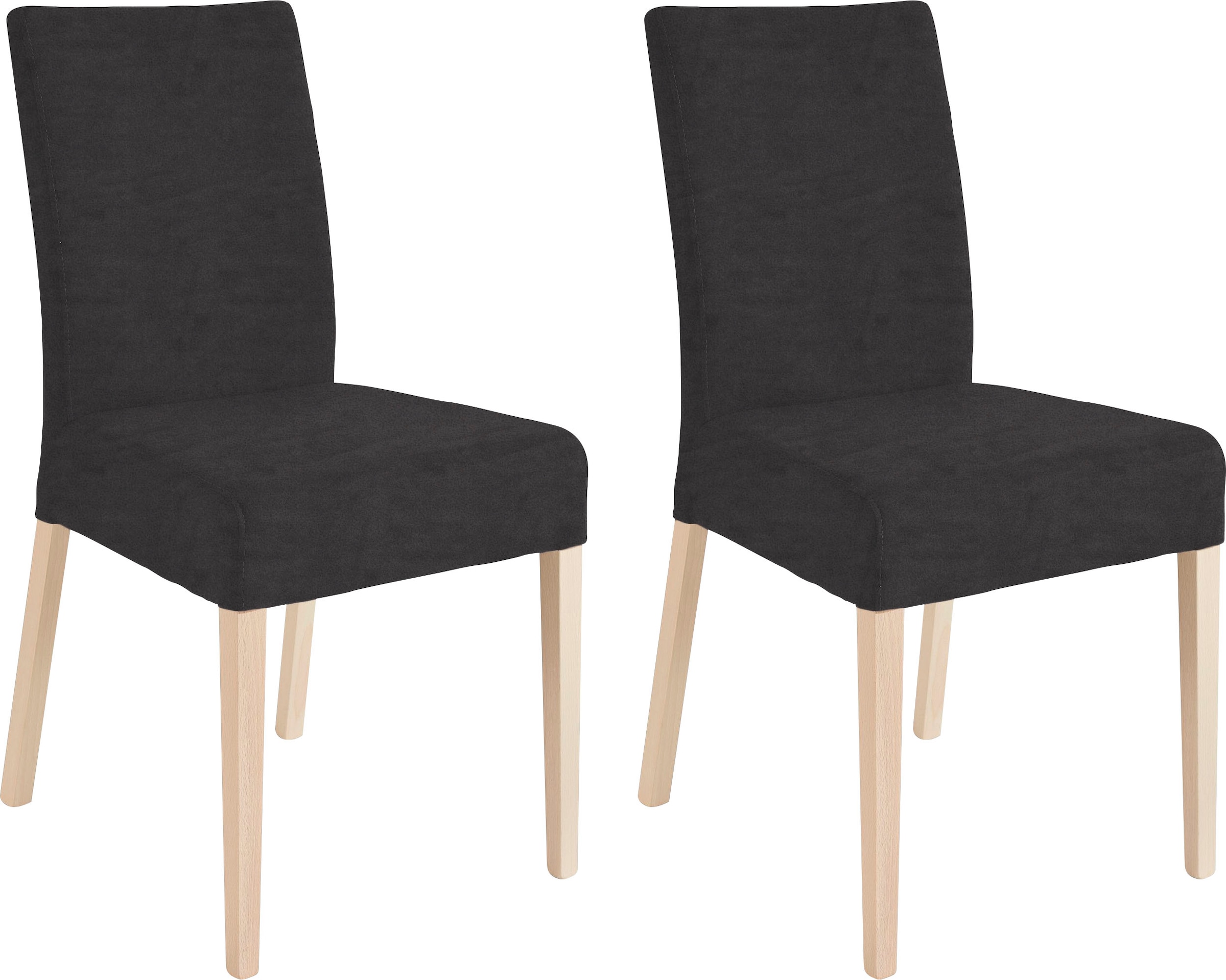 Home affaire 4-Fußstuhl "Umag" (Set) 2 Stk.Sitz und Rücken gepolstert günstig online kaufen