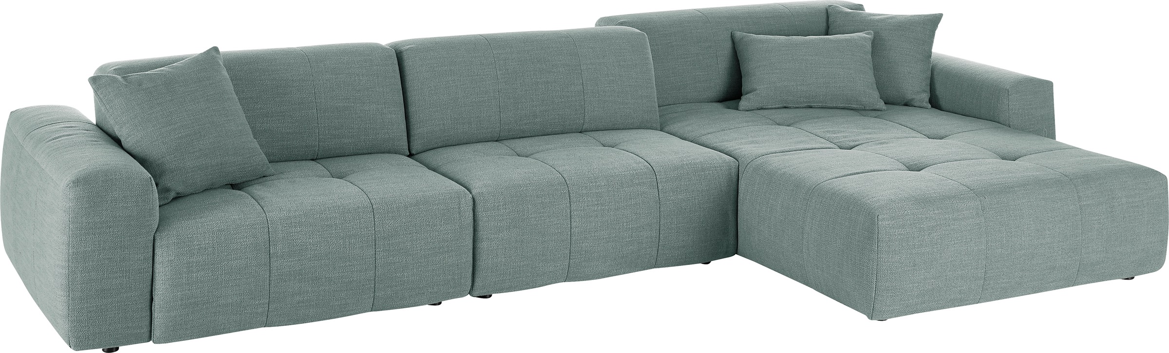 3C Candy Ecksofa »Yoshy mit Komfortfunktionen, modern und bequem, L-Form«, Zwei verschiedene Sitztiefen durch verstellbare Rückenlehne
