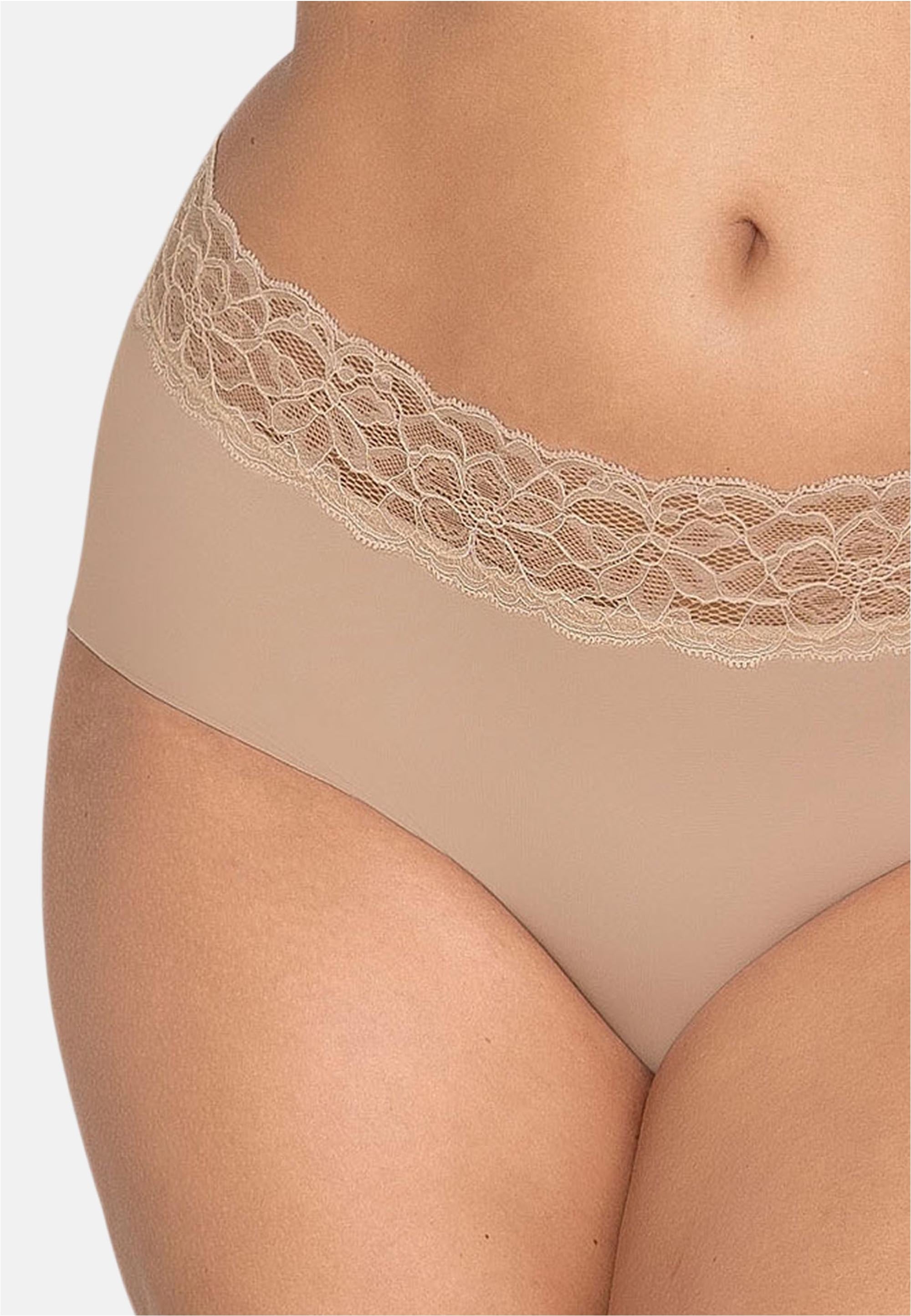 LEONISA Panty, mit floralem Spitzenbesatz