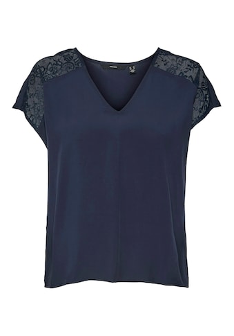 V-Shirt »VMRUSK LACE V-NECK SS TOP WVN GA«