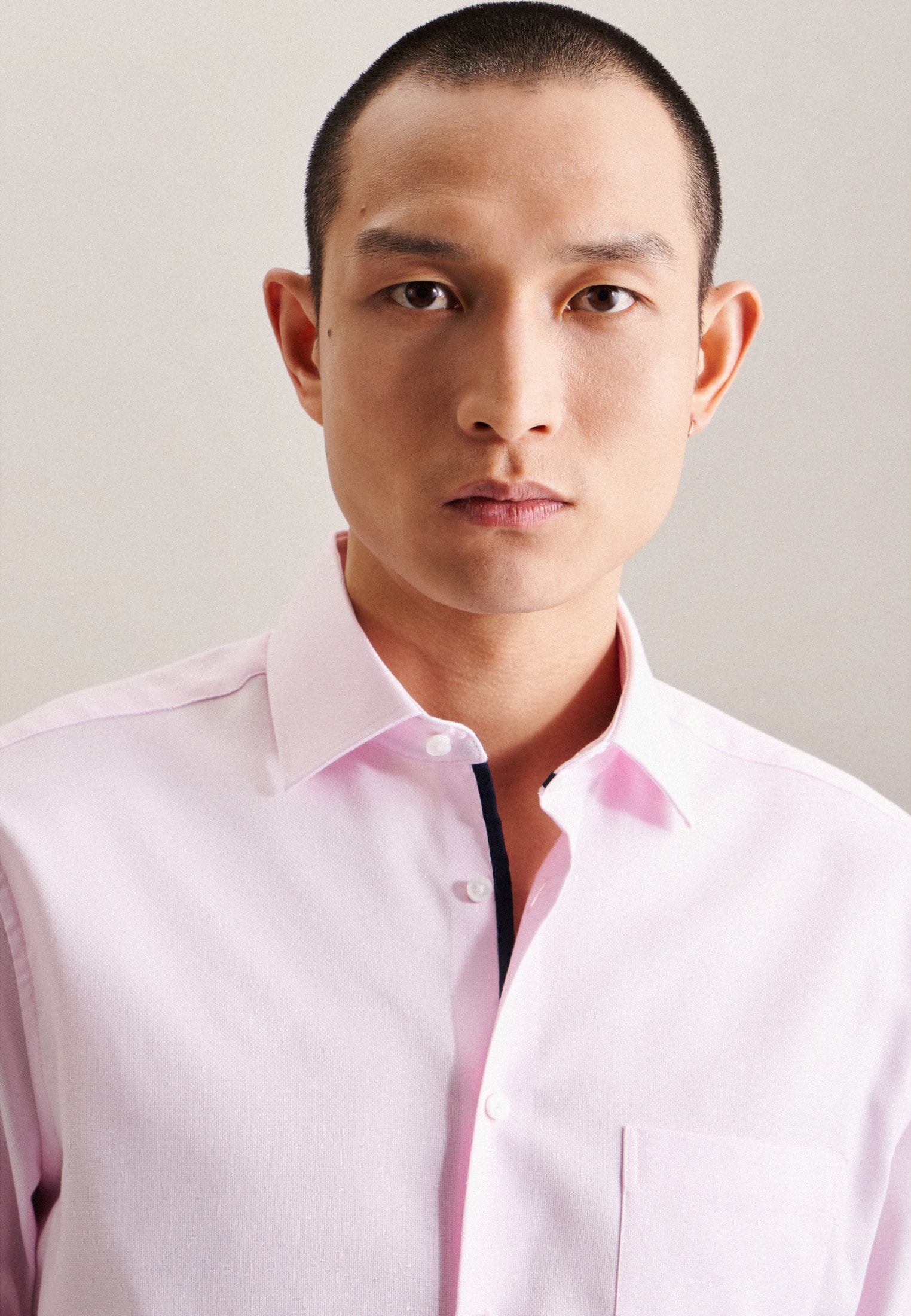 seidensticker Businesshemd »Schwarze Rose« Regular Kentkragen Struktur