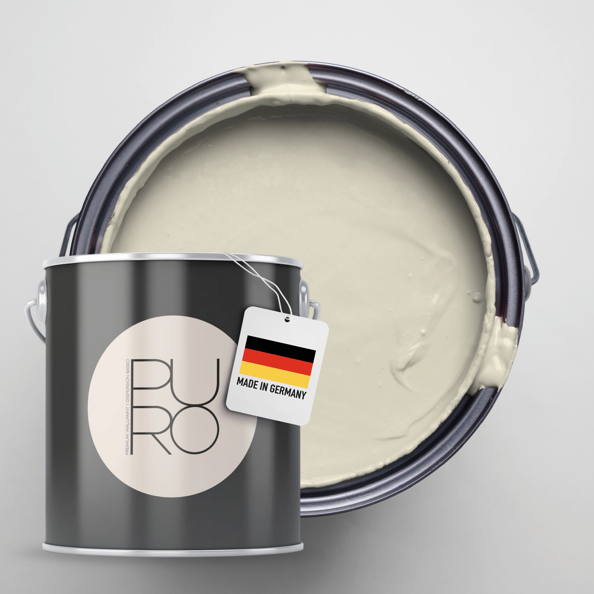 A.S. Création Wandfarbe "Premium Innenwandfarbe PURO Tuchmatt calm taupe" ideal für Wohnzimmer, Schlafzimmer, Flur und Küche, Farbwelt Taupe