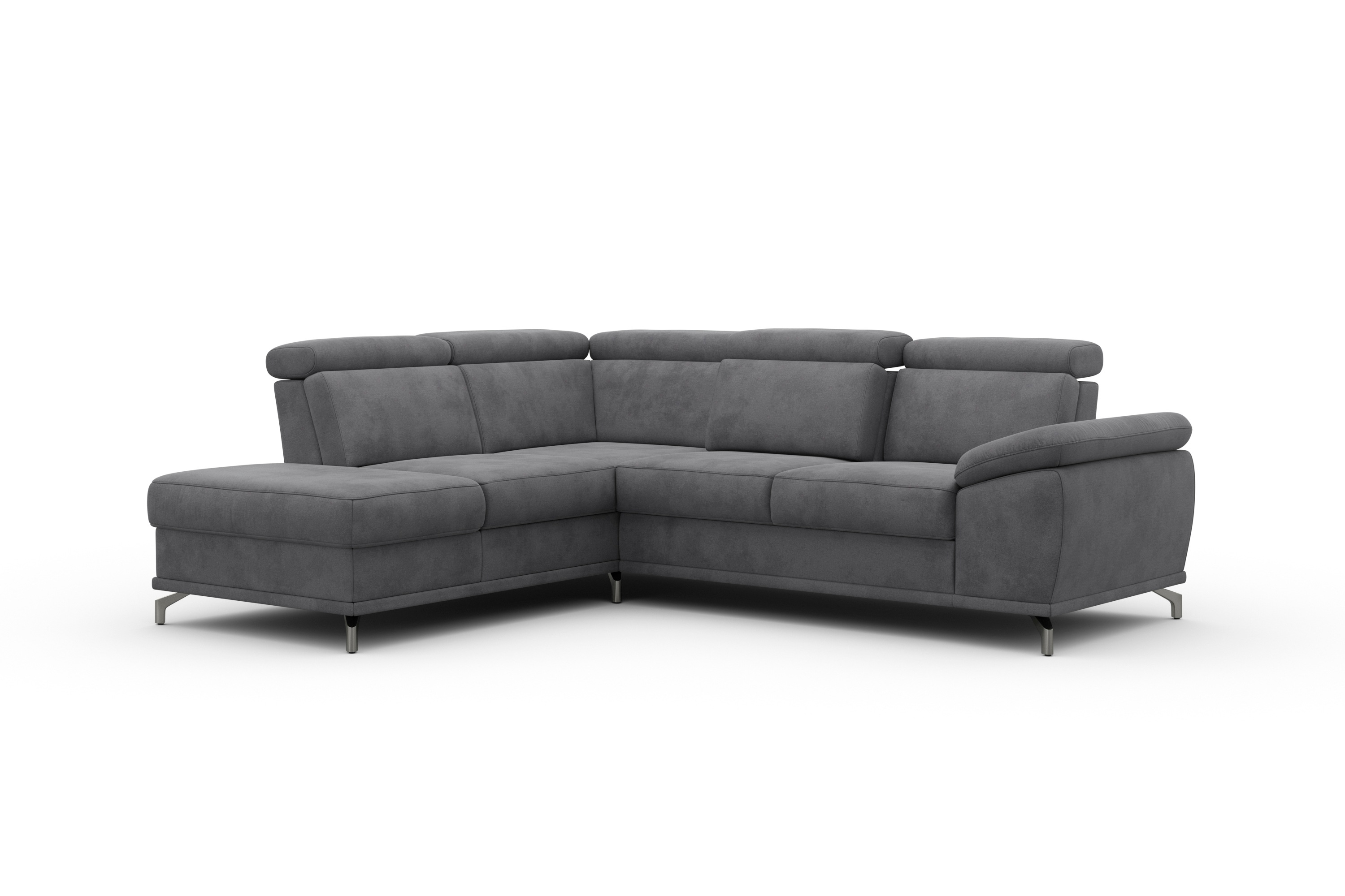 Thumbnail - sit&more Ecksofa "Cabrio L-Form, B: 274 cm, mit Sitztiefen-, Arm- & Kopfteilverstellung" 3 Nierenkissen, Federkern, opti...