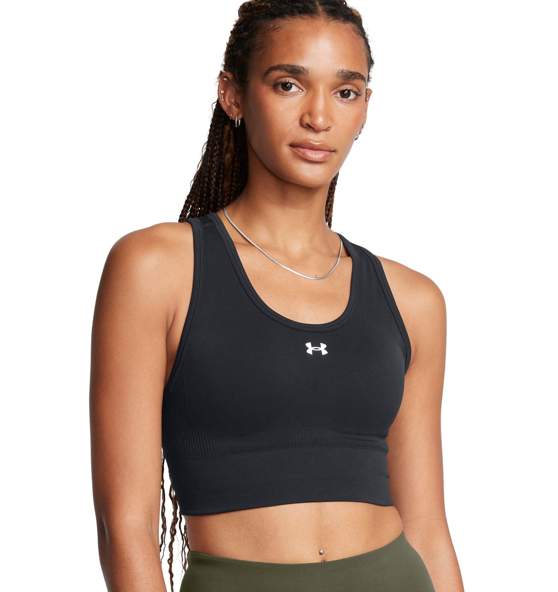 Under Armour Sport-BH "VANISH SEAMLESS MID BRA" nahtloses Design, leichtes Material, längerer Schnitt