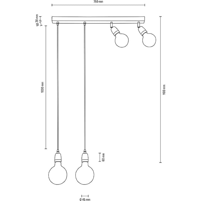 BRITOP LIGHTING Deckenleuchte »Porcia«, 4 aus BAUR in LM | E27- flammig-flammig, passende Made Dekorative exkl., Europe Leuchte Ceramik