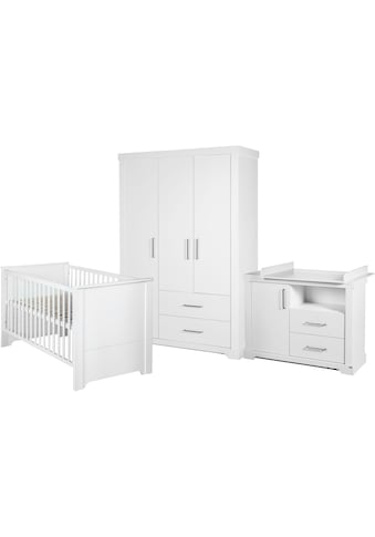 Babyzimmer-Komplettset »Maxi«, (Set, 3 St., Kinderbett, Schrank, Wickelkommode),...