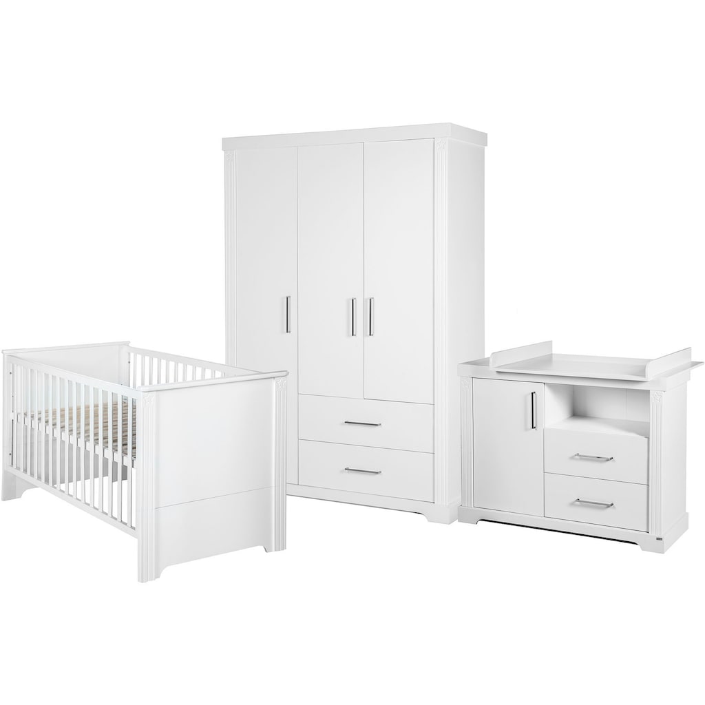 roba® Babyzimmer-Komplettset »Maxi«, (Set, 3 St., Kinderbett, Schrank, Wickelkommode)