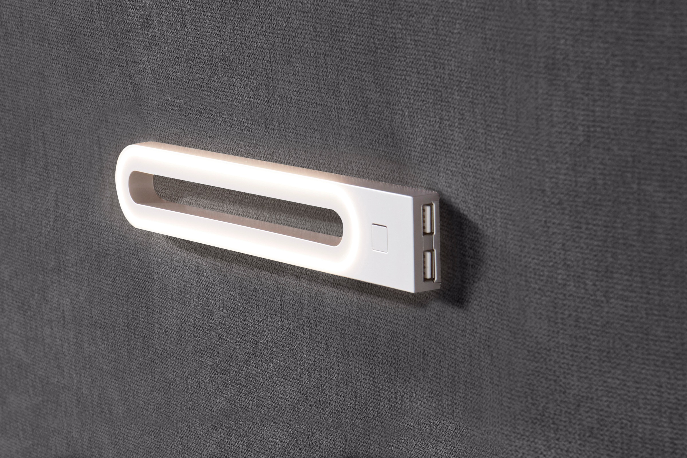 INOSIGN Boxbett »Luan«, Schubkästen, LED-Beleuchtung und Topper, in Breite 120 cm und 180 cm