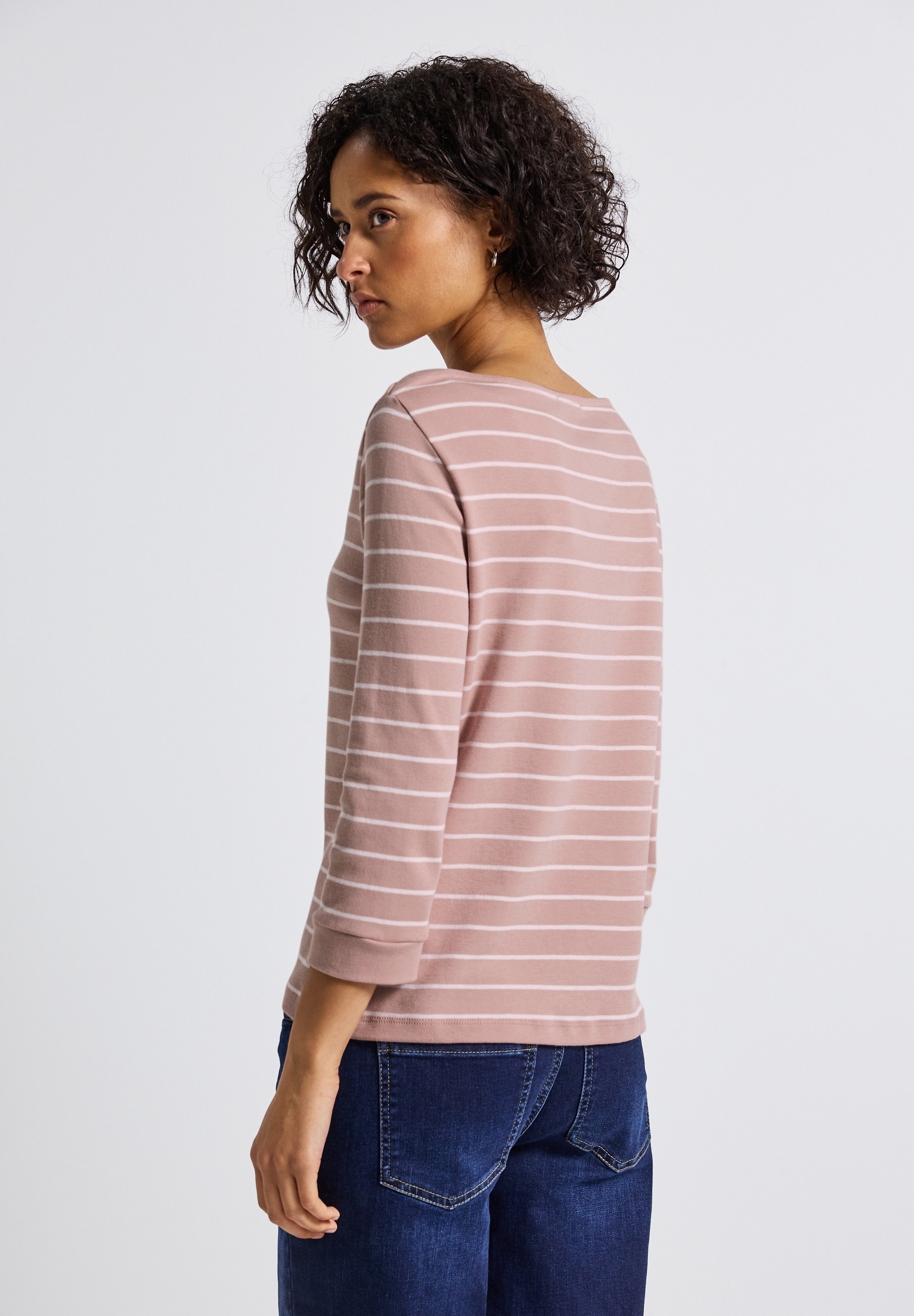 STREET ONE 3/4-Arm-Shirt, aus reiner Baumwolle günstig online kaufen