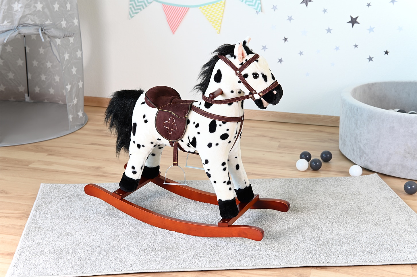 Knorrtoys® Schaukelpferd »Appaloosa«, mit Soundfunktion