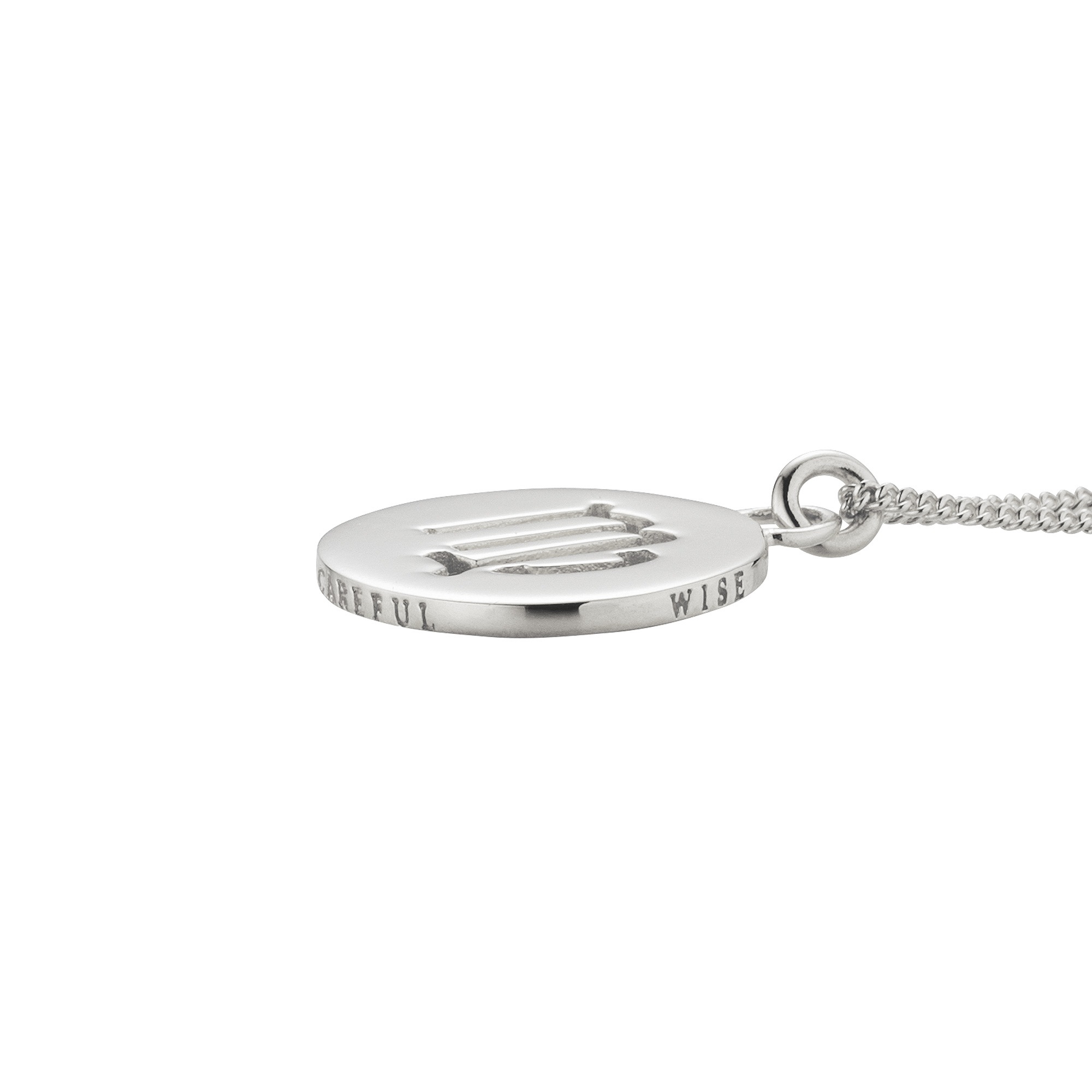 CAÏ Kette mit Anhänger »Jungfrau Sternzeichen 925/- Sterling Silber rhodiniert«