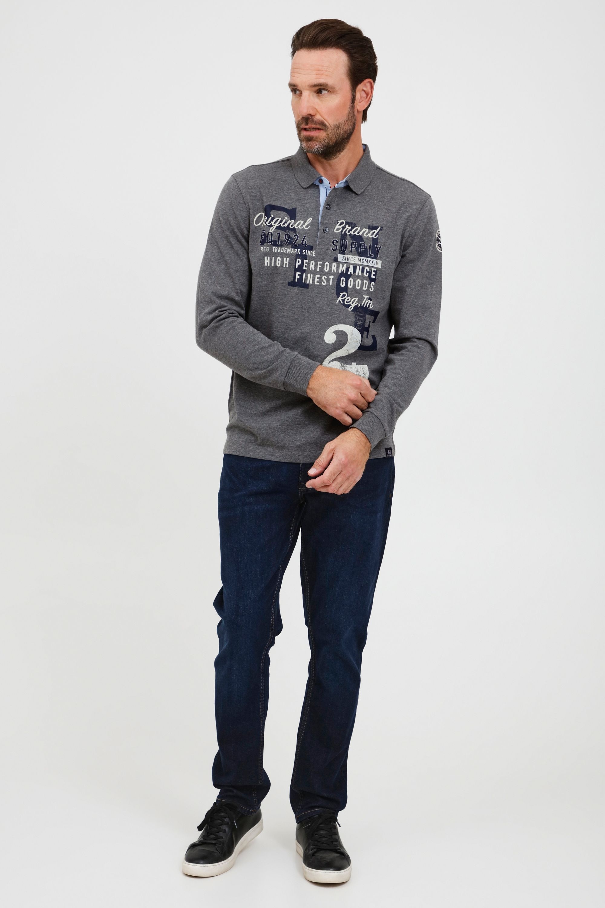 FQ1924 Langarm-Poloshirt »Langarm-Poloshirt FQRagnvald«