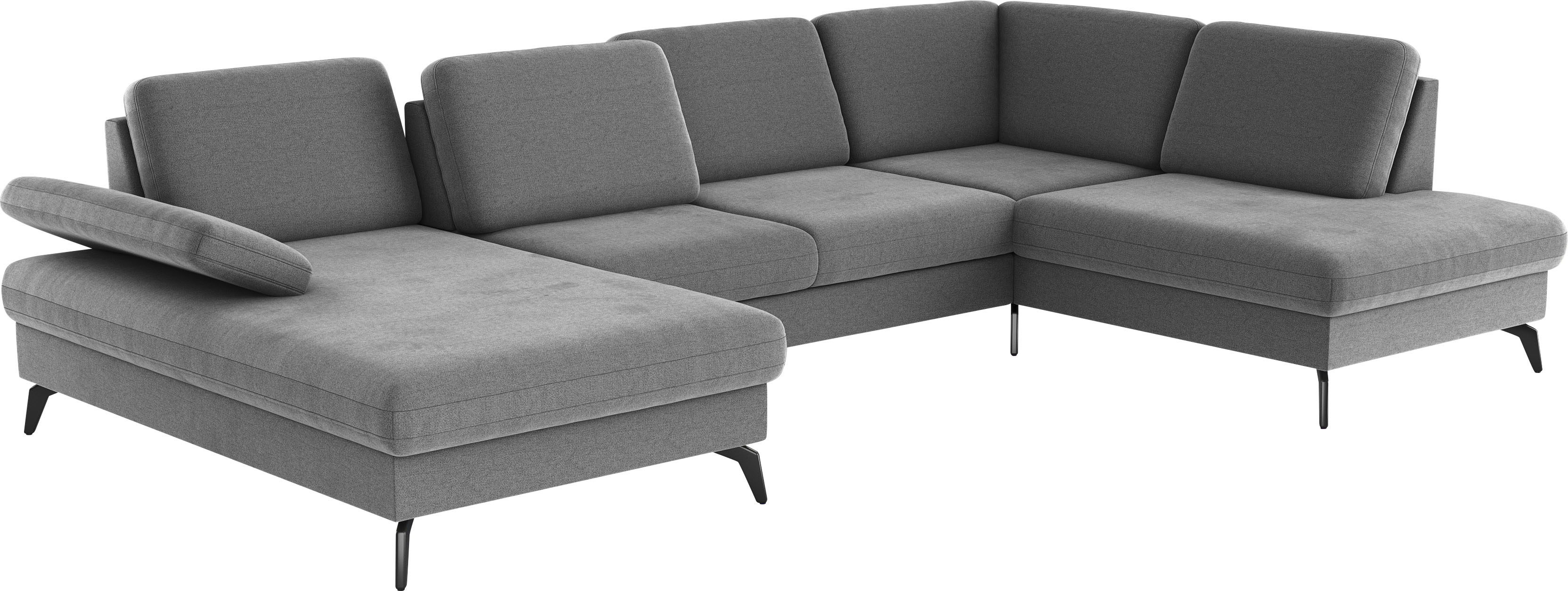 Thumbnail - sit&more Wohnlandschaft "Morris U-Form, inkl. Sitztiefenverstellung" wahlweise mit Armteilverstellung, Bettfunktion & Be...