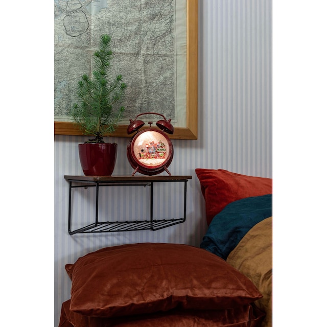 KONSTSMIDE LED Laterne »Weihnachtsdeko rot«, 1 flammig-flammig, LED Wecker  mit Schneemann und Zug, wassergefüllt bestellen | BAUR