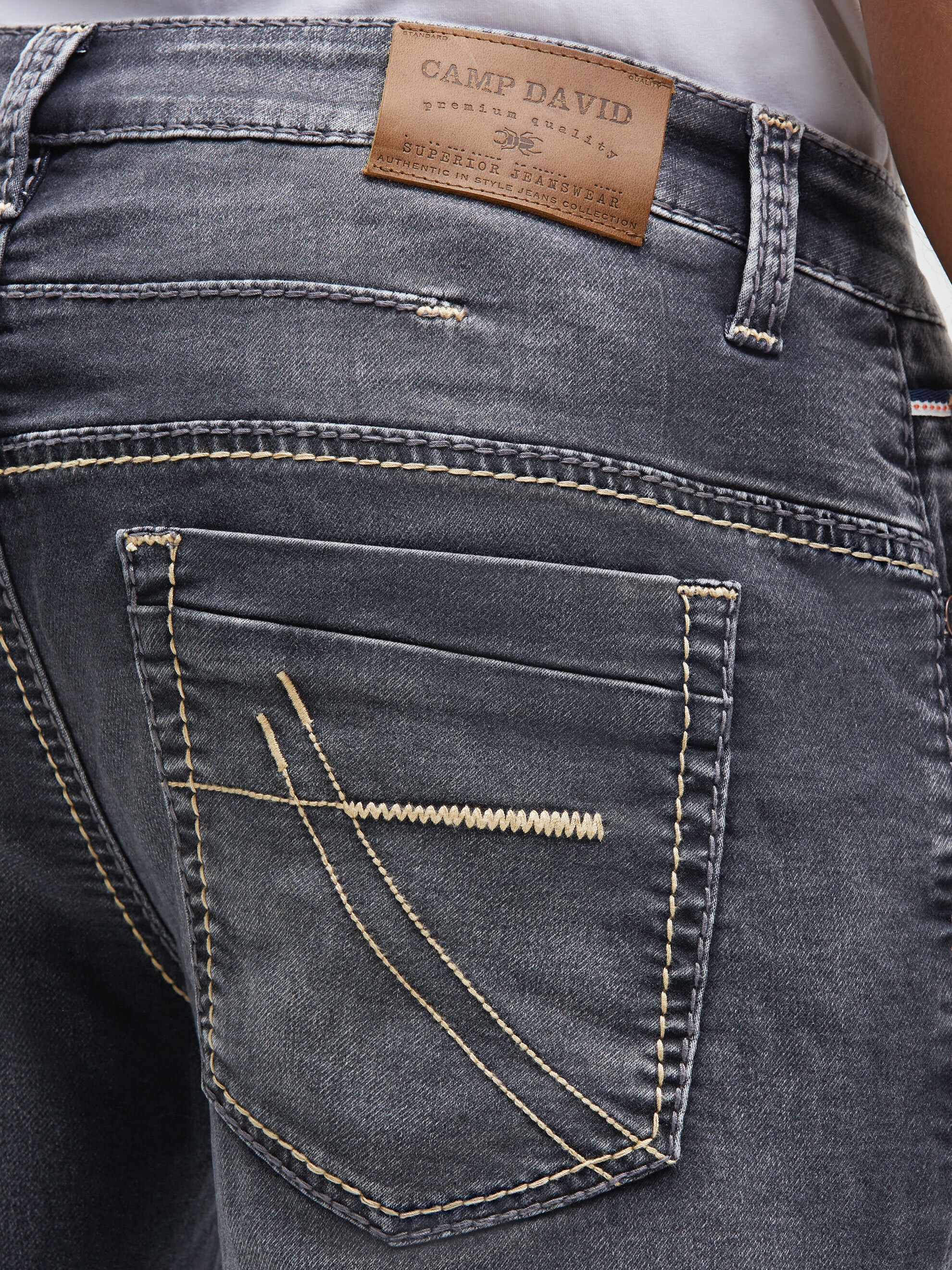 CAMP DAVID Comfort-fit-Jeans mit zwei Leibhöhen