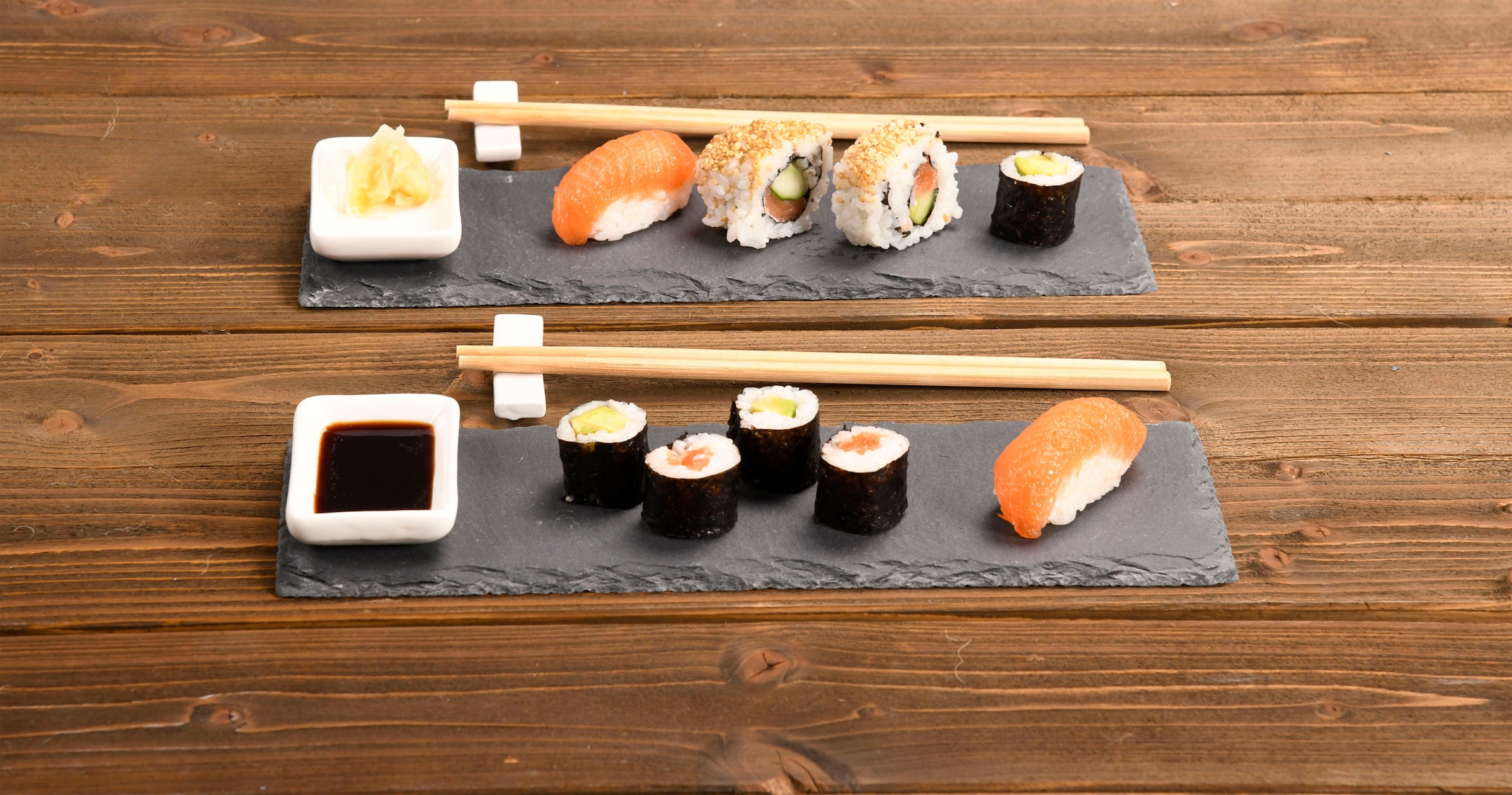 KESPER for kitchen & home Servierplatte »(Sushi-Set)«, (Set, 8 tlg.), mit  Zubehör bestellen | BAUR | Schneidebretter