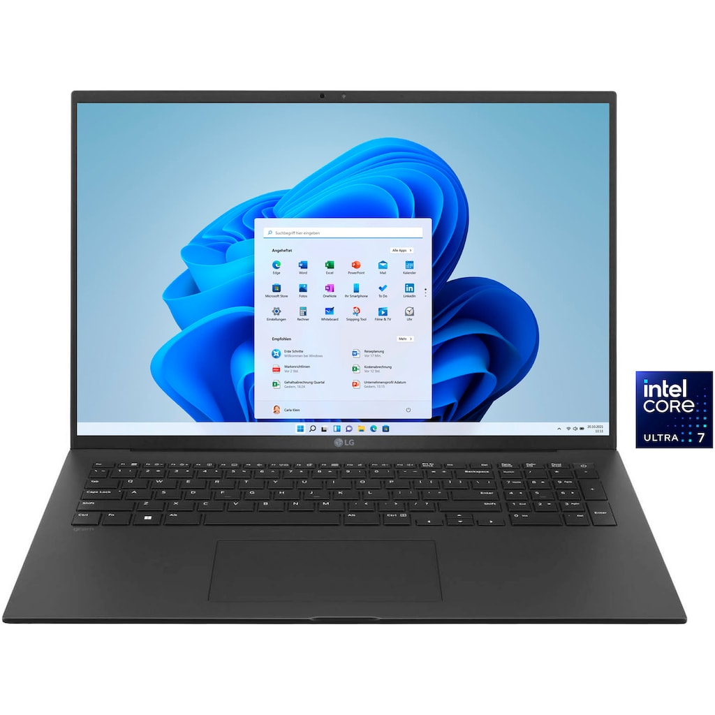 LG Business-Notebook »Gram 17" Ultralight Laptop, IPS-Display, 16 GB RAM, Windows 11 Home,«, 43,18 cm, / 17 Zoll, Intel, Core Ultra 7, ARC, 512 GB SSD, 17Z90S-G.AA75G, 2024