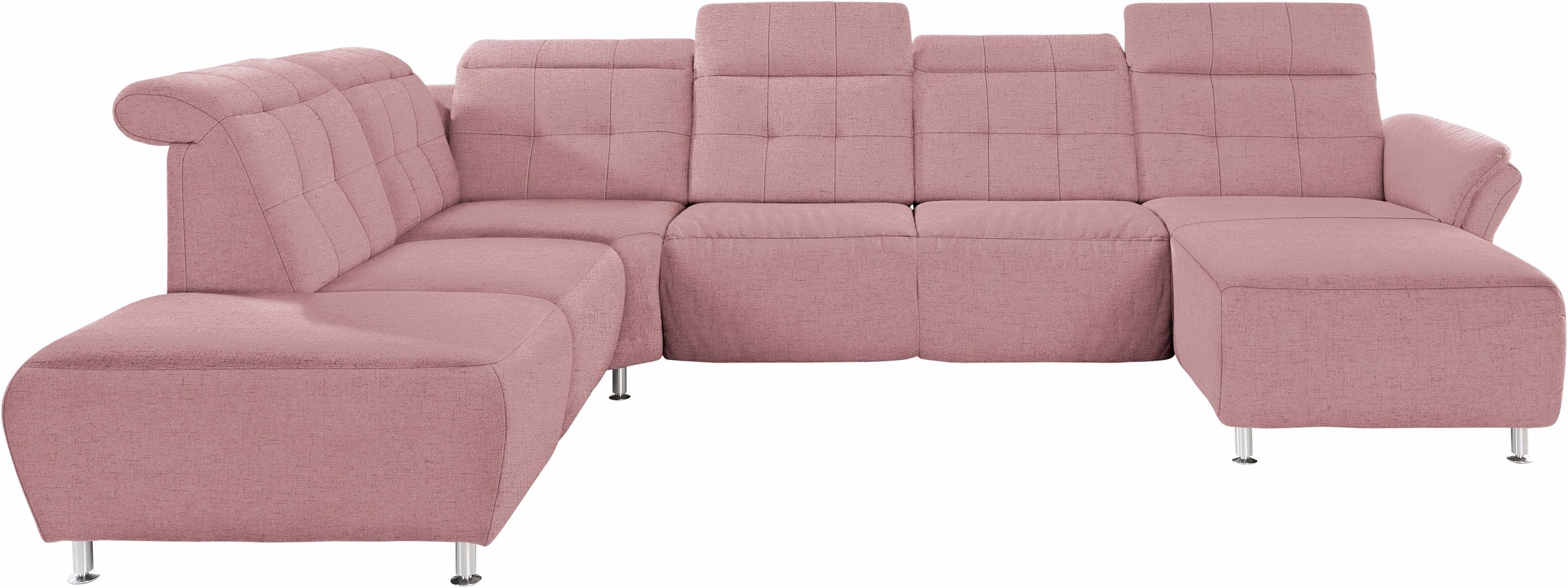 Home affaire Wohnlandschaft "Manhattan U-Form" 2 Sitze mit elektrischer Rel günstig online kaufen