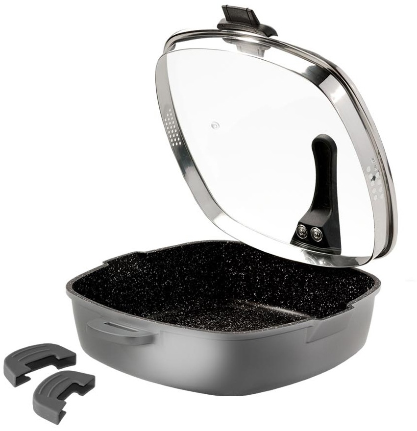 Stoneline Anthrazit Bratpfanne "Future" Aluminiumguss 1 Stk. Tlg. Induktion von Baur