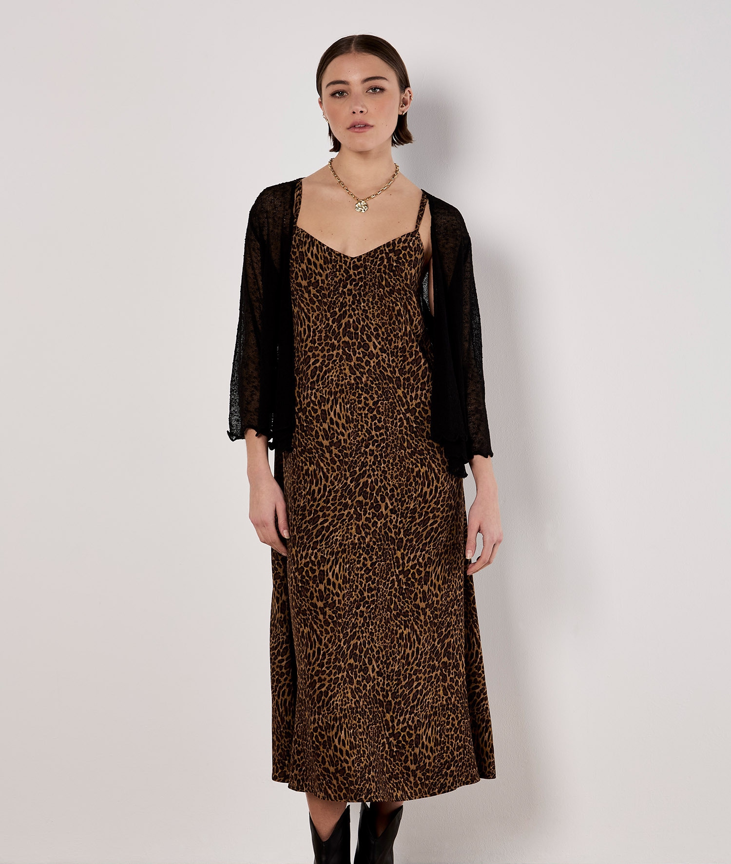 Apricot Maxikleid »Maxikleid« mit Animalprint