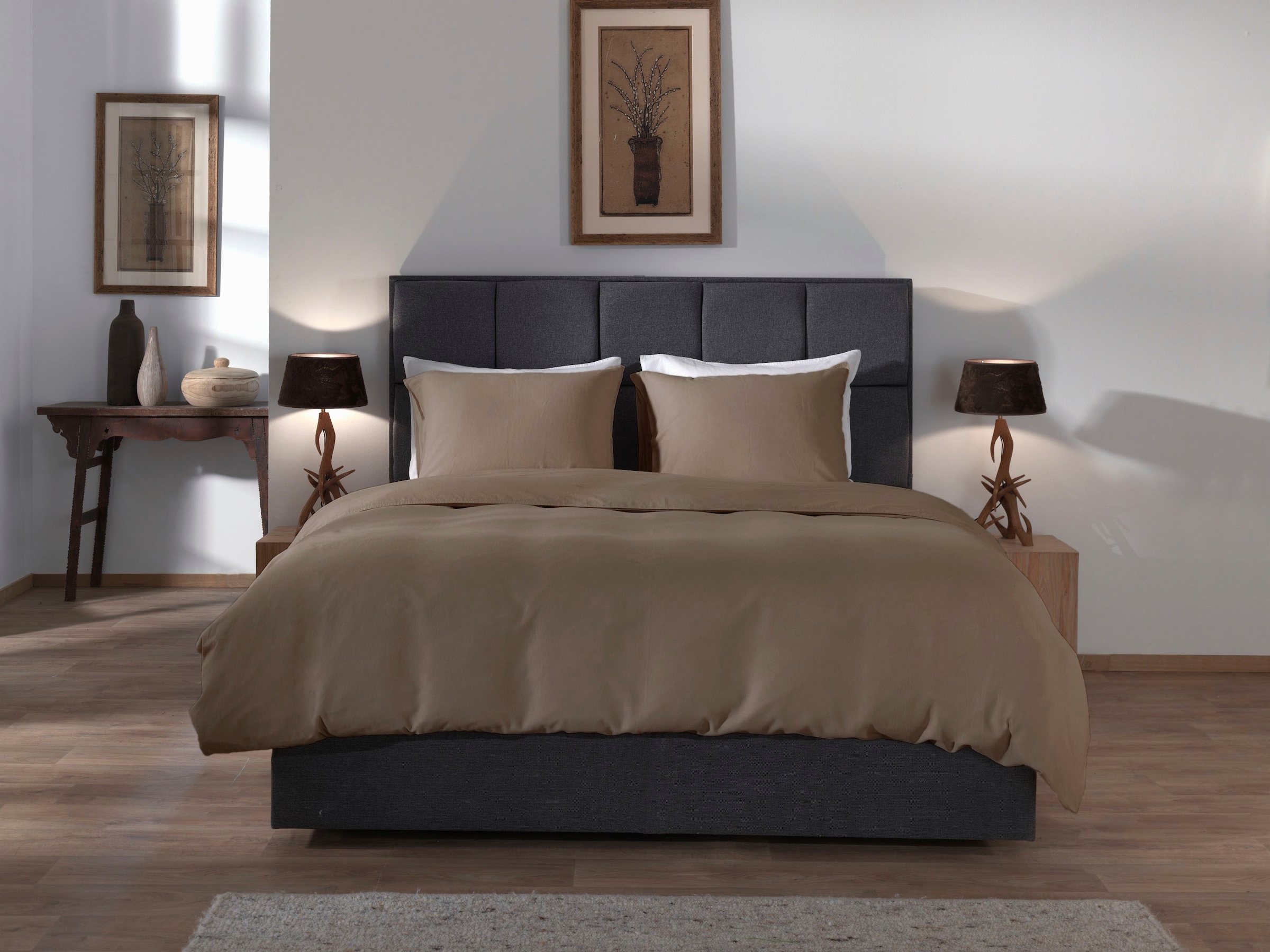 YELLOW Bettwäsche "Suite-Saint-Tropez" 2 Stk. tlg. Bettwäsche aus 55% Leine günstig online kaufen