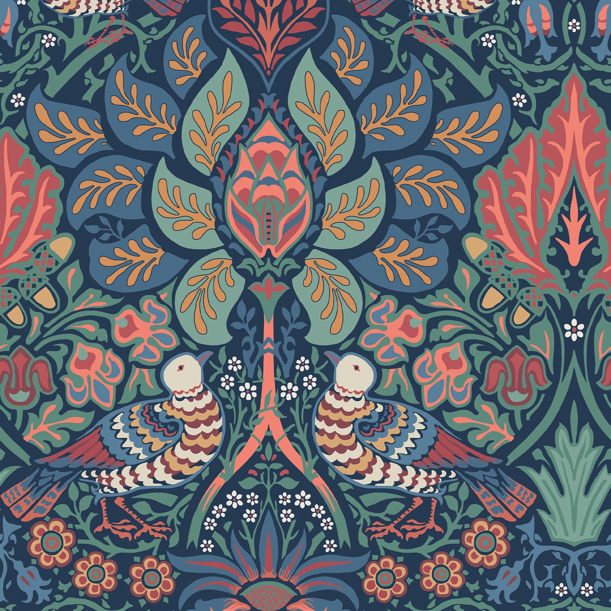 WILLIAM MORRIS AT HOME Vliestapete »Dove & Rose«, Motiv, Design Tapeten