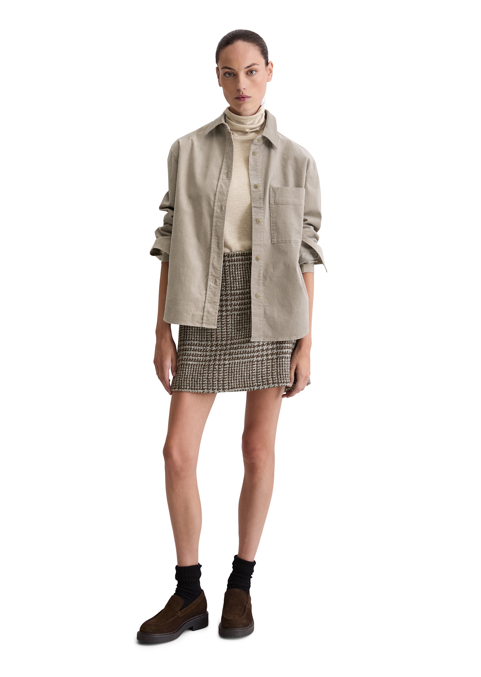 Marc O'Polo Hemdjacke »aus Organic Cotton Stretch« ohne Kapuze