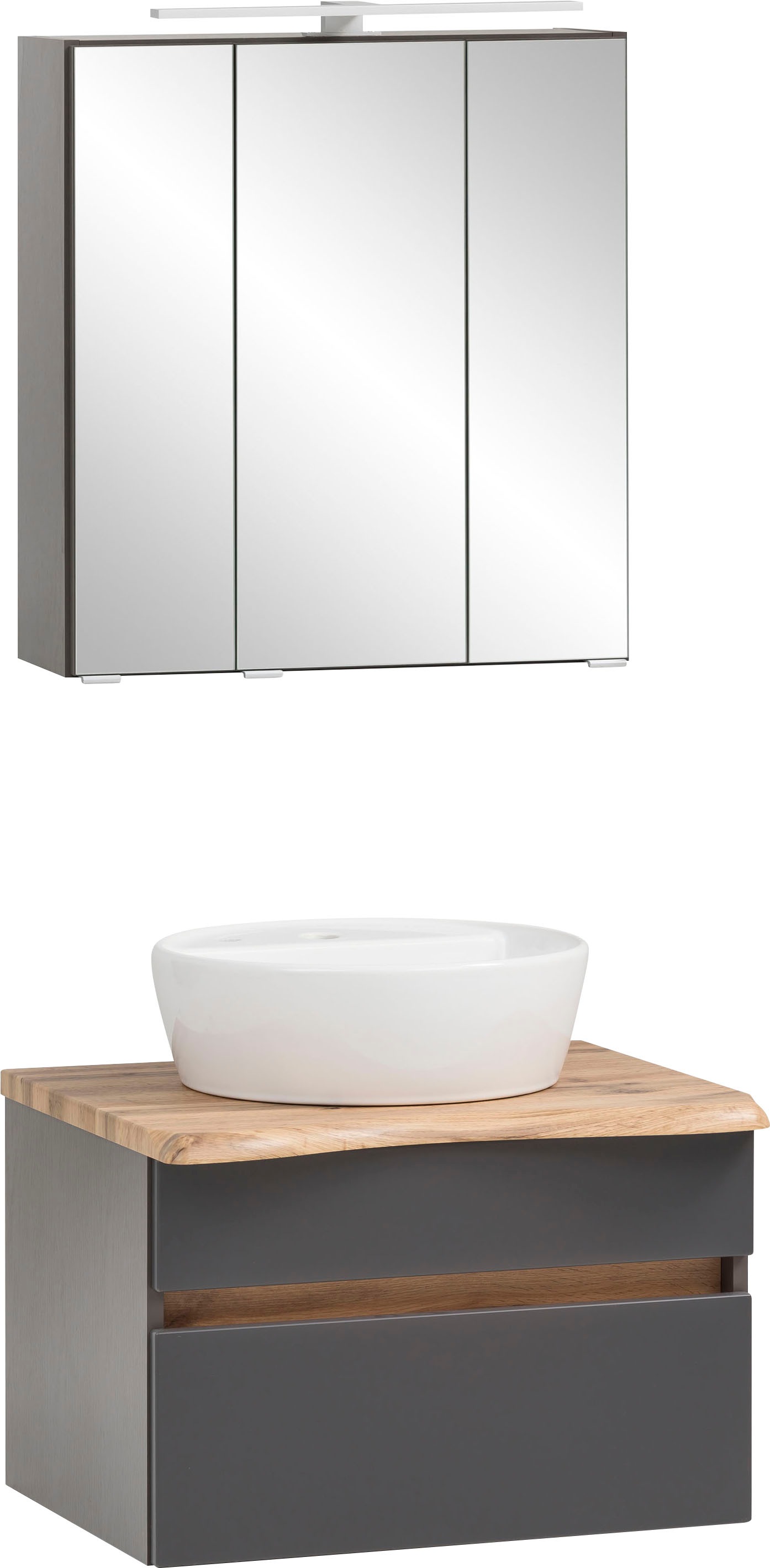 welltime Badmöbel-Set "Lienz" Spiegelschrank und Waschtisch, 2 Stk. tlg. günstig online kaufen