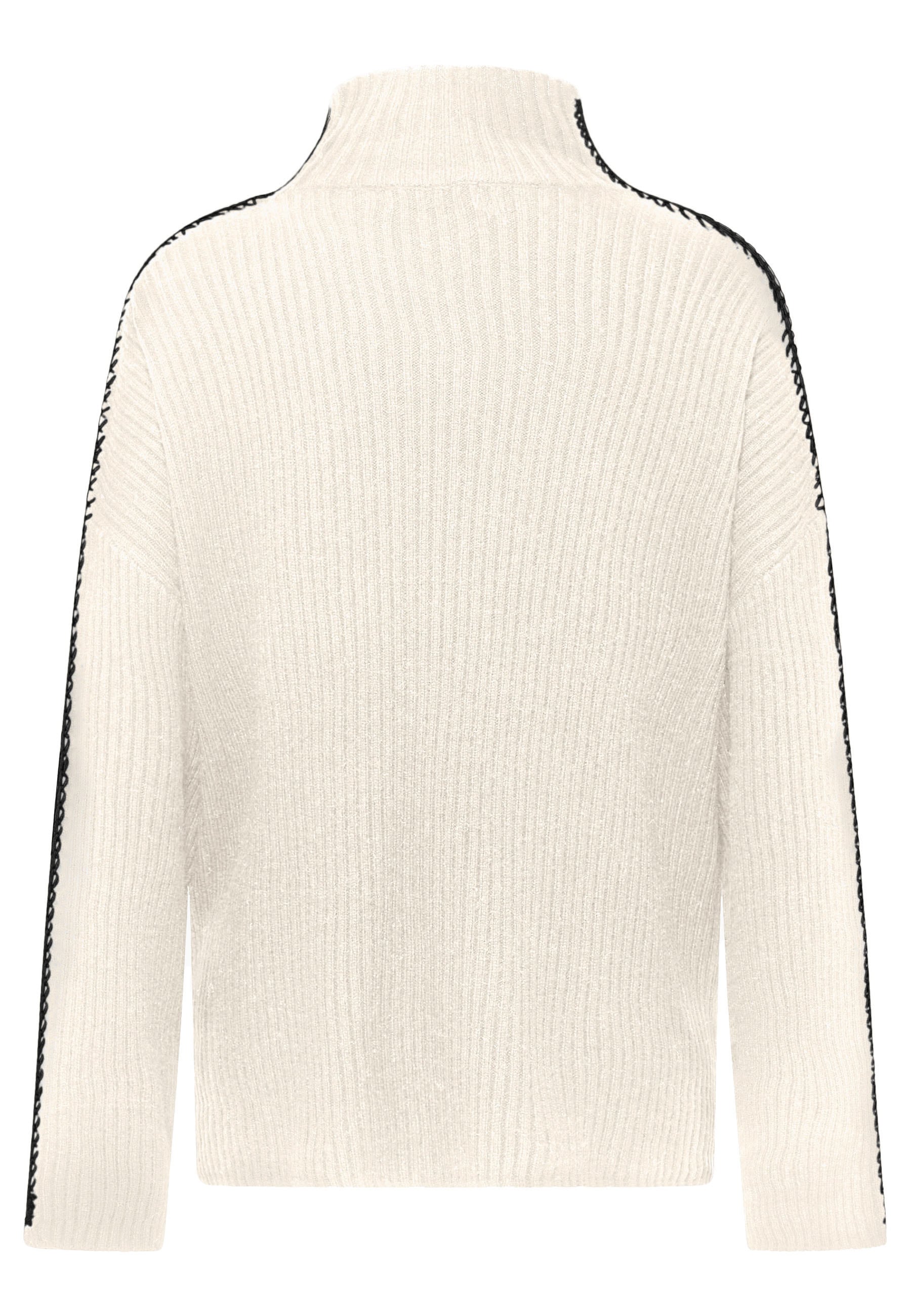 Frieda & Freddies Strickpullover »Pullover«, mit Farb- und Materialkombination