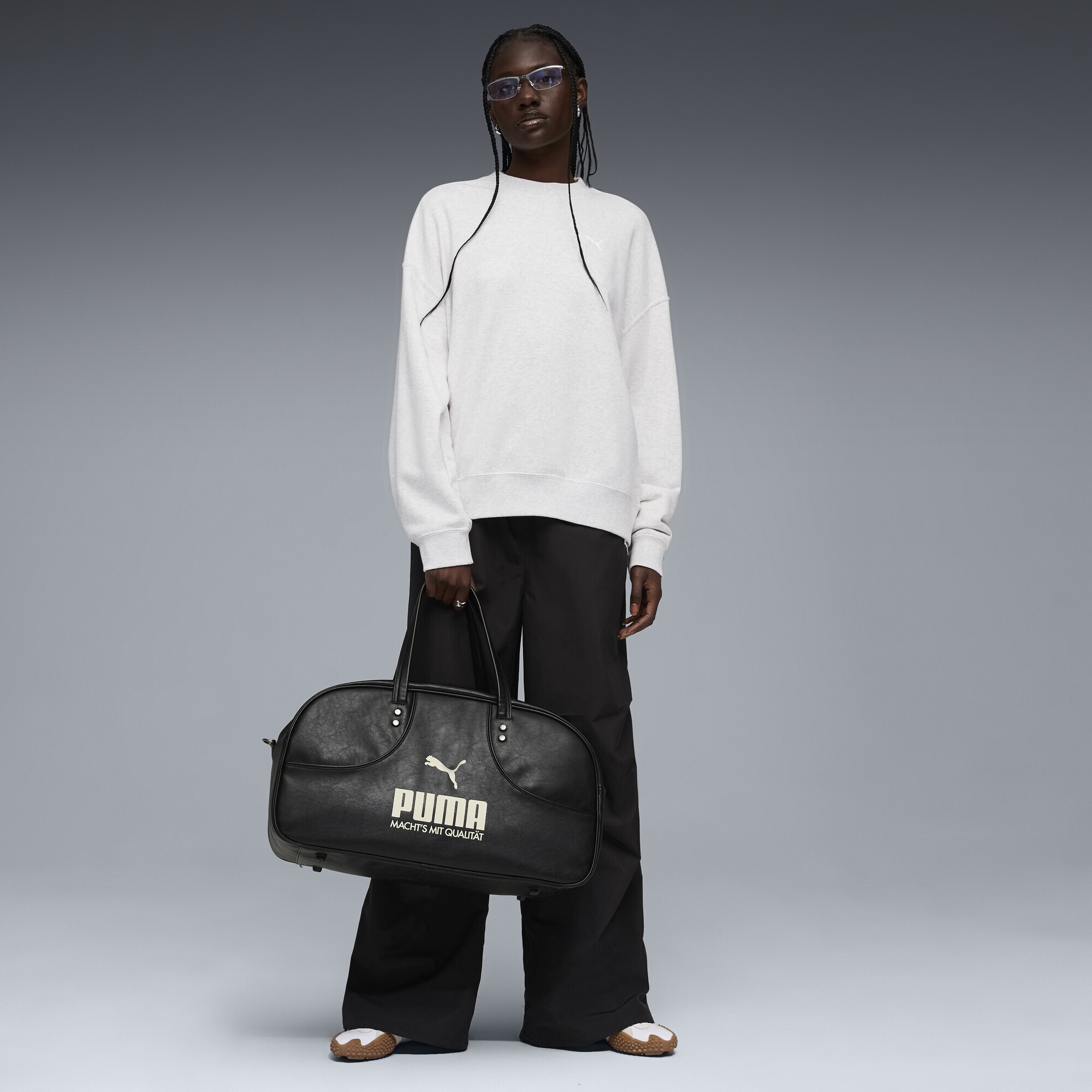 Puma Wardrobe Essentials Oversized Sweatshirt White Glow Heather Taille S 3