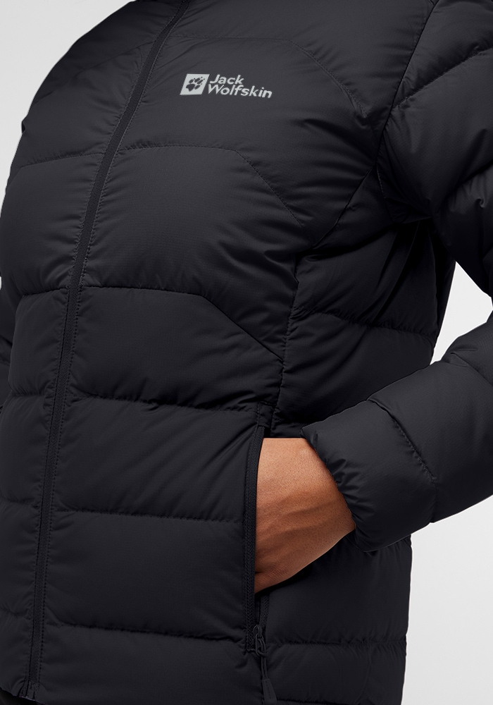 Jack Wolfskin Daunenjacke »ATHER DOWN HOODY W RDS«, mit Kapuze