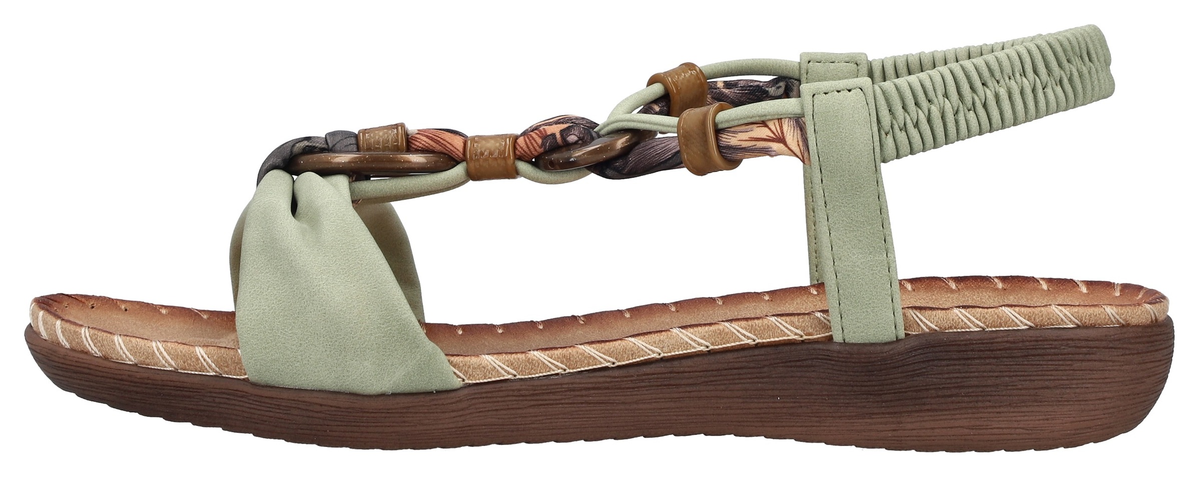 Rieker Sandale  Sommerschuh, Urlaubsschuh, Fersenriemchen mit Gummizug