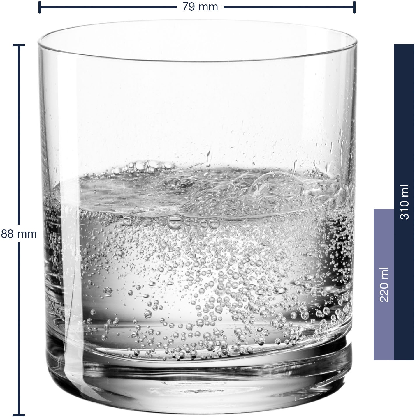 LEONARDO Gläser-Set »EASY+«, (Set, 6 tlg.), 310 ml, 6-teilig