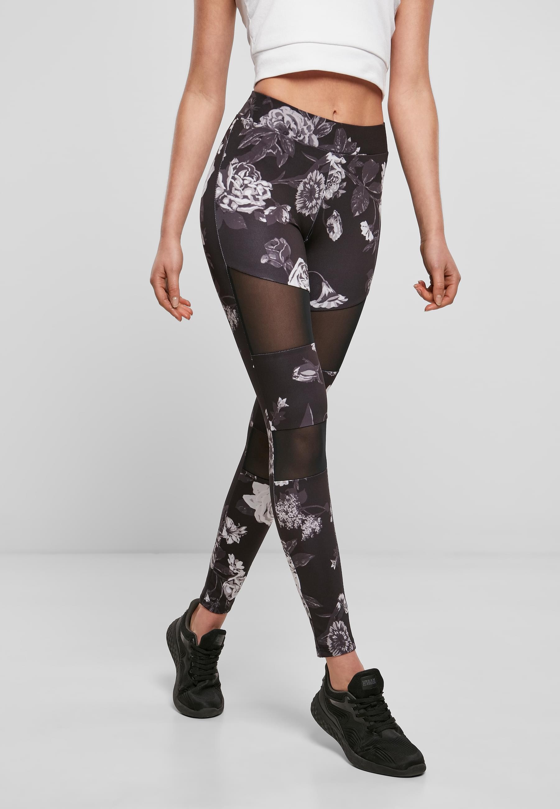 URBAN CLASSICS Leggings »Urban Classics Damen Ladies Tech Mesh AOP Leggings«, (1 tlg.)