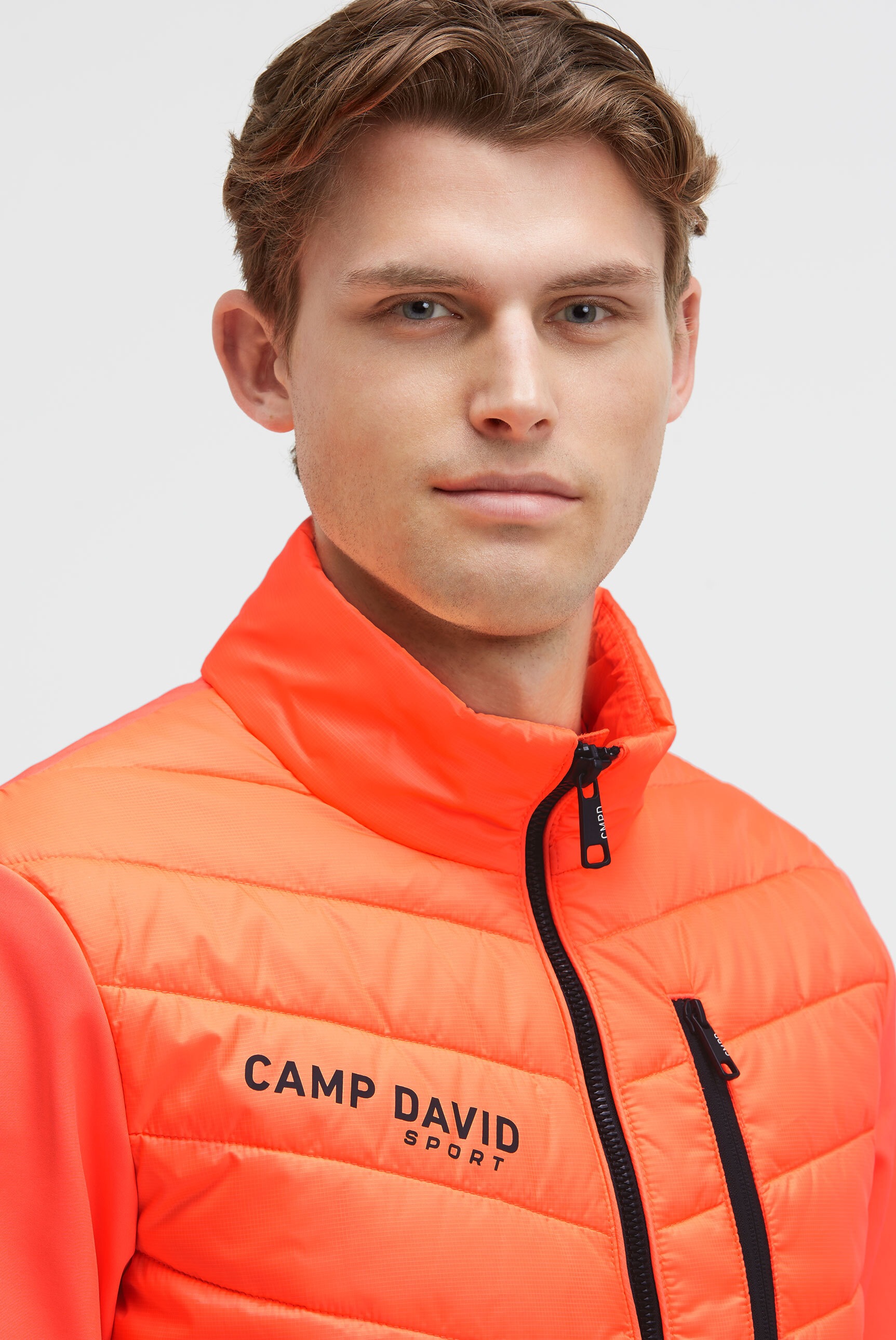 CAMP DAVID Outdoorjacke ohne Kapuze mit Brusttasche