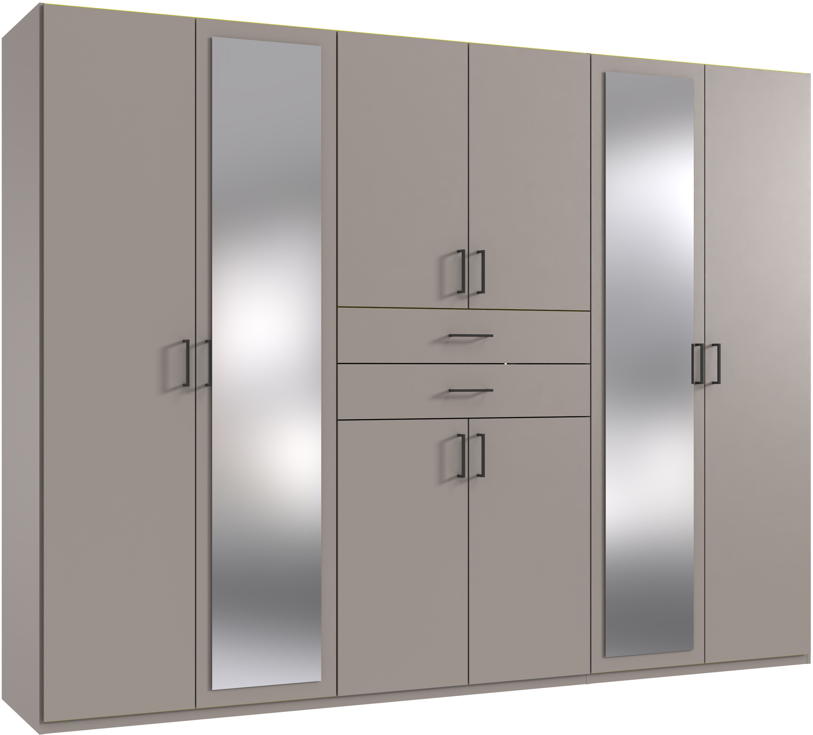 Wimex Kleiderschrank "Diver Drehtürenschrank mit Spiegel, in der Breite 270cm" Bestseller Schlafzimmerschrank wahlweise 3 Innenausstattungen