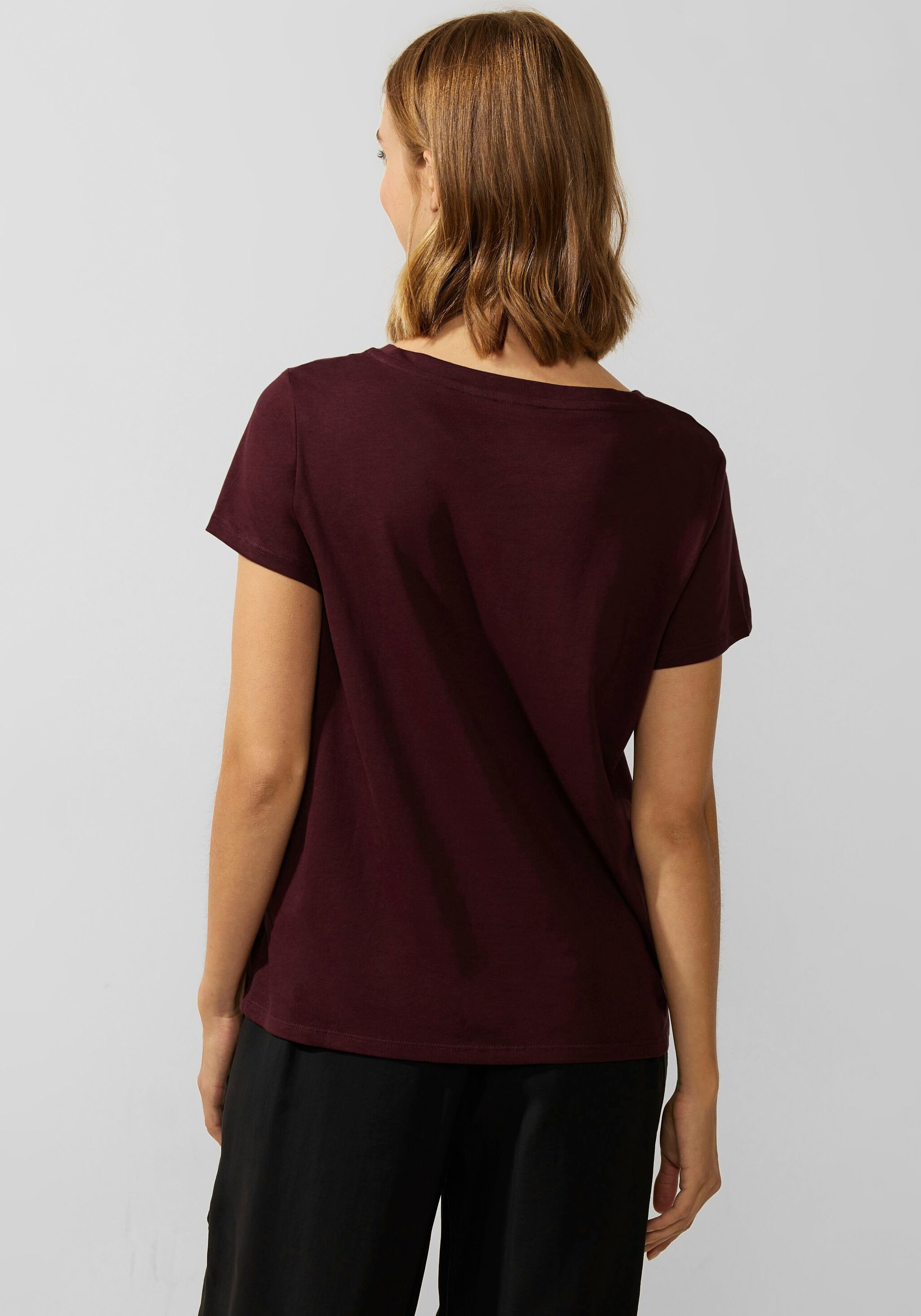 STREET ONE T-Shirt, bestellen Rückenteil | verlängertem BAUR online mit