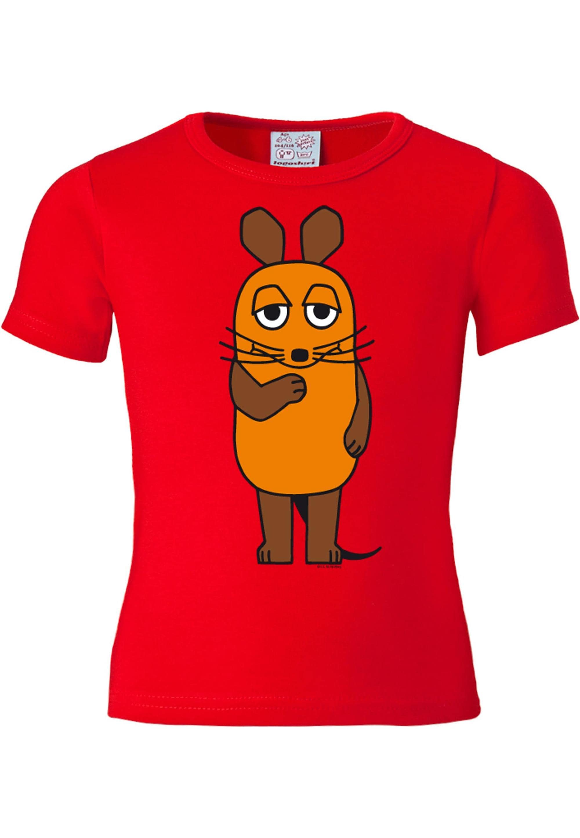 für LOGOSHIRT T-Shirt | ▷ Maus«, »Die mit Originaldesign BAUR lizenziertem