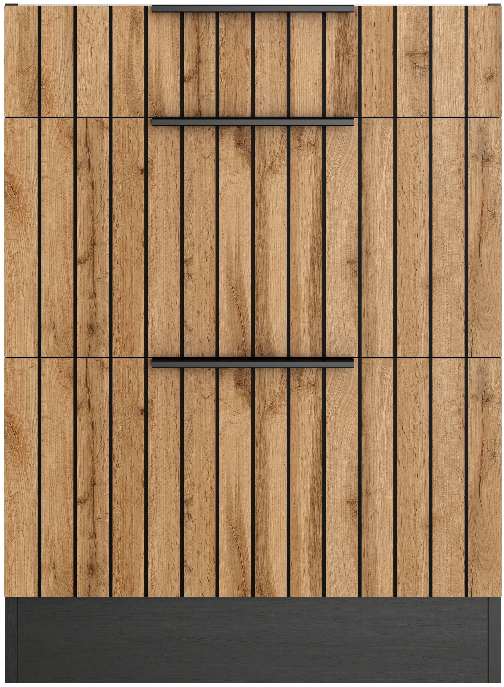 KOCHSTATION Unterschrank »KS-Lagos«, Breite 60 cm, 1 Schubkasten, 2 Auszüge